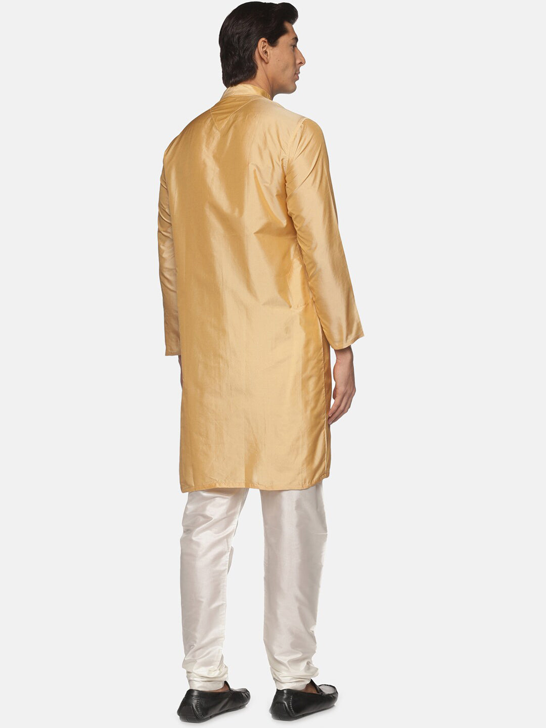 Sethukrishna Men Beige Kurta with Pyjamas
