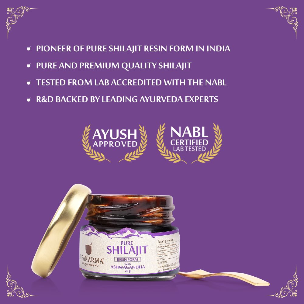 Upakarma Ayurveda Original & Pure SJ Resin Form with Ashwagandha 
