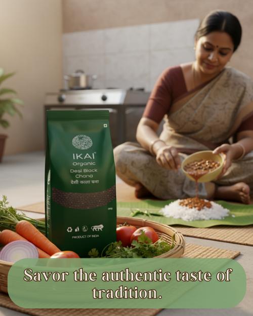 IKAI Organic Desi Black Chana (Bengal Gram) 