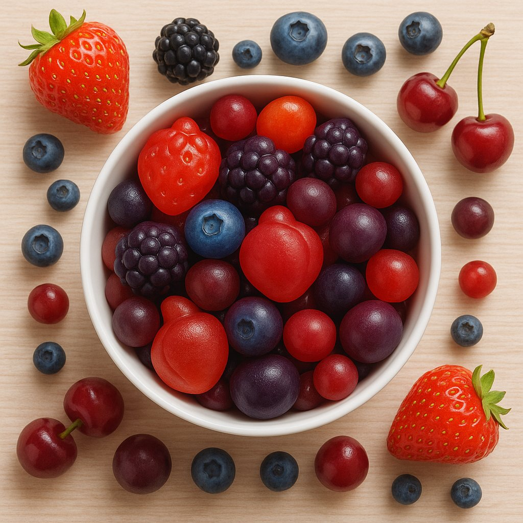 Confect Berry Blast Gummies | Pack of Strawberry, Blackberry, Blueberry, Cranberry, Grape, Cherry Gummies |  Grab2Buy Confect Grab2Buy