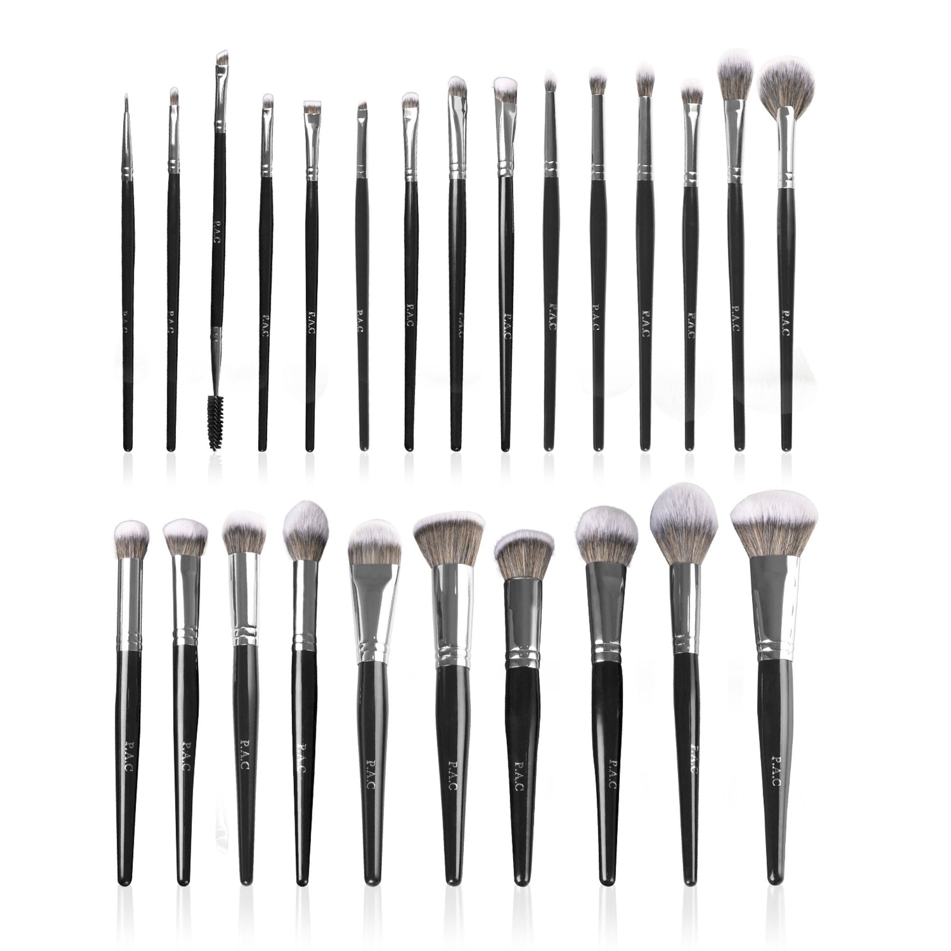 PAC Studio Synthetic Series -Complete Professional Brush Set, Feather Soft Synthetic Bristles, Sturdy Pouch