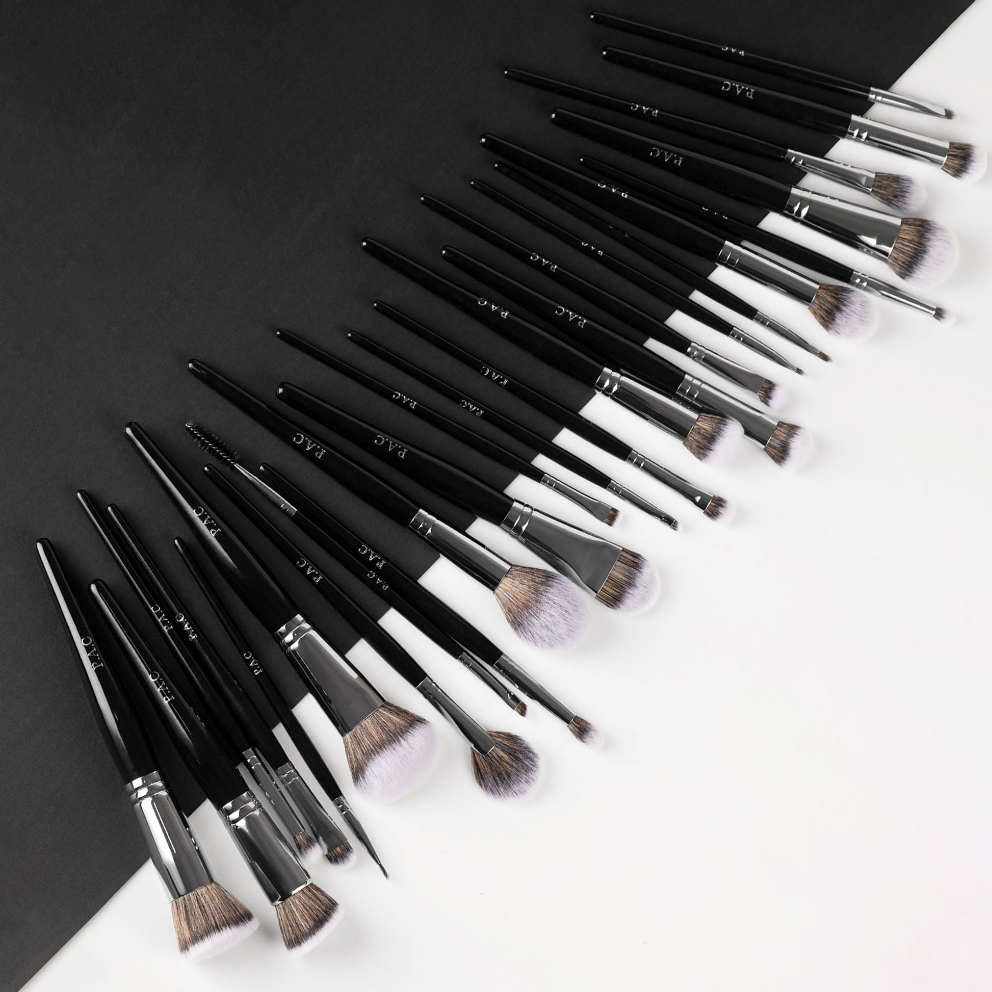 PAC Studio Synthetic Series -Complete Professional Brush Set, Feather Soft Synthetic Bristles, Sturdy Pouch