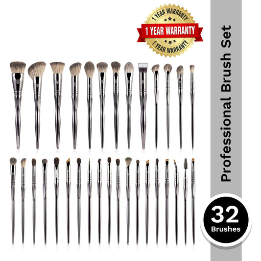 PAC Studio Pro-Xclusive Series - Ultra Luxe Ergonomic Handles, Feather Soft Bristles, Designed For Pro MUAs
