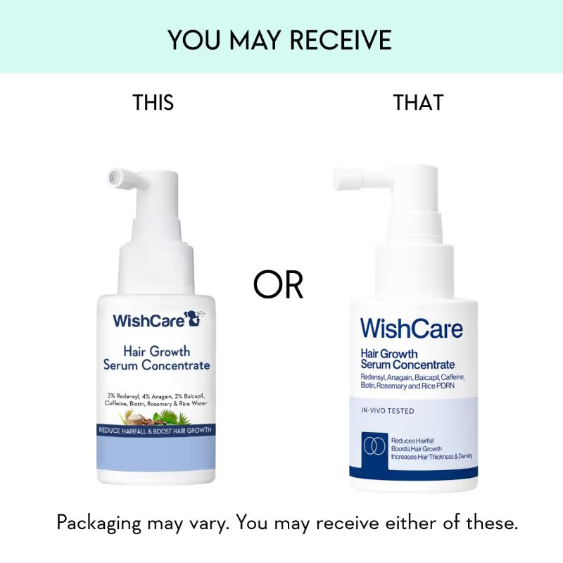 Wishcare Hair Growth Serum Concentrate + Multi Peptide Anti Hairfall Shampoo Combo  Grab2Buy Wishcare Grab2Buy