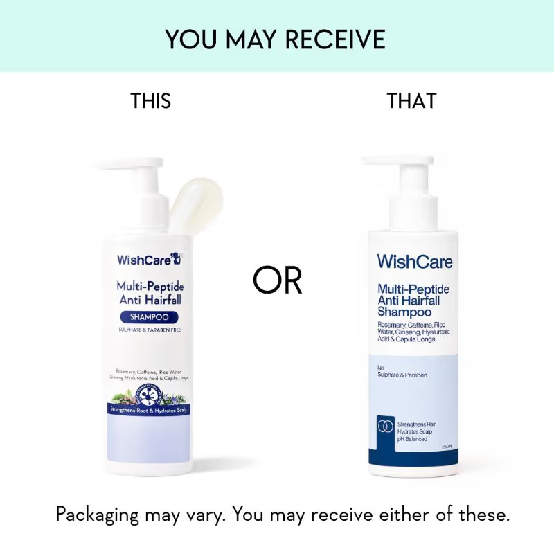 Wishcare Hair Growth Serum Concentrate + Multi Peptide Anti Hairfall Shampoo Combo  Grab2Buy Wishcare Grab2Buy