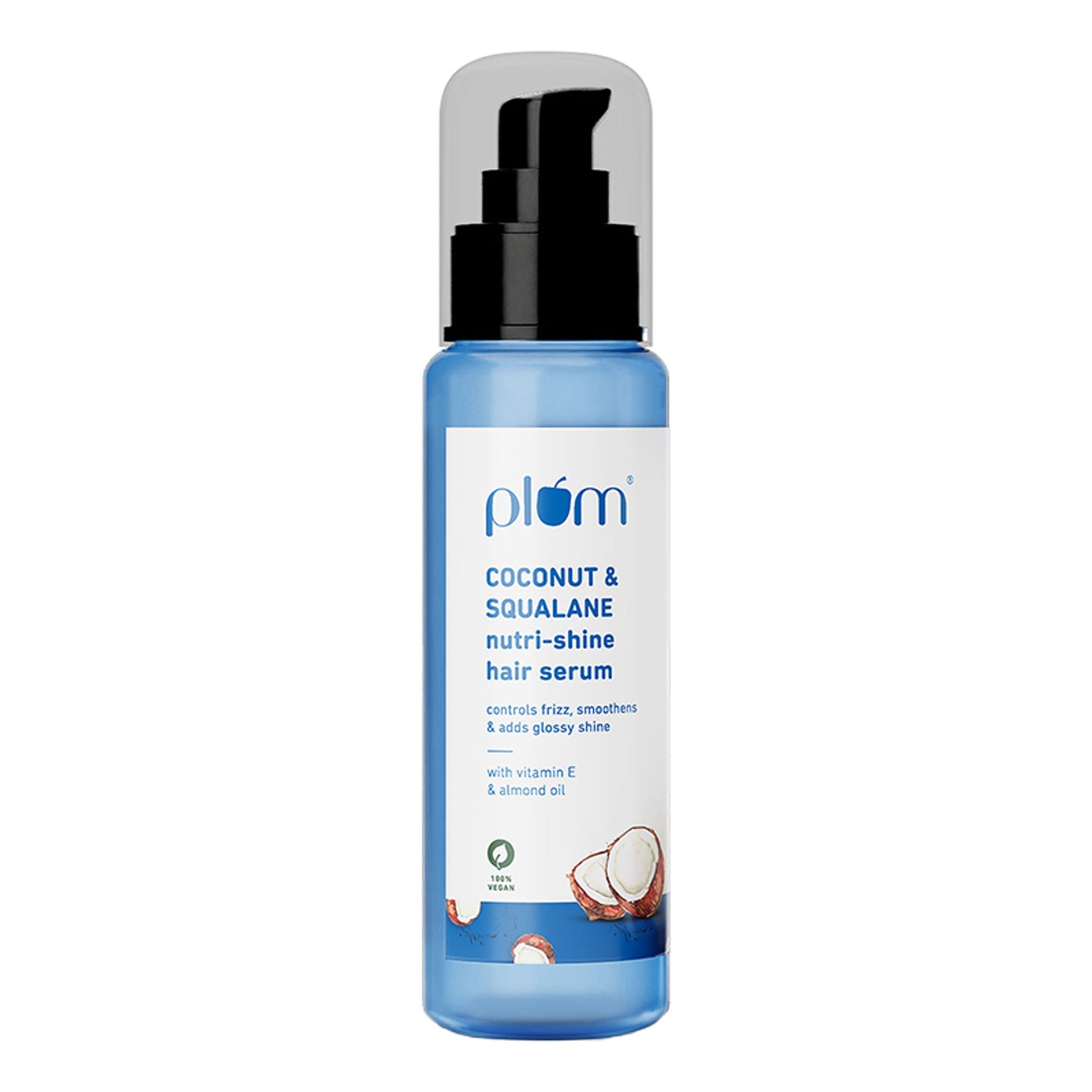 Plum Coconut & Squalane Nutri-Shine Hair Serum For Smooth- Shiny Hair