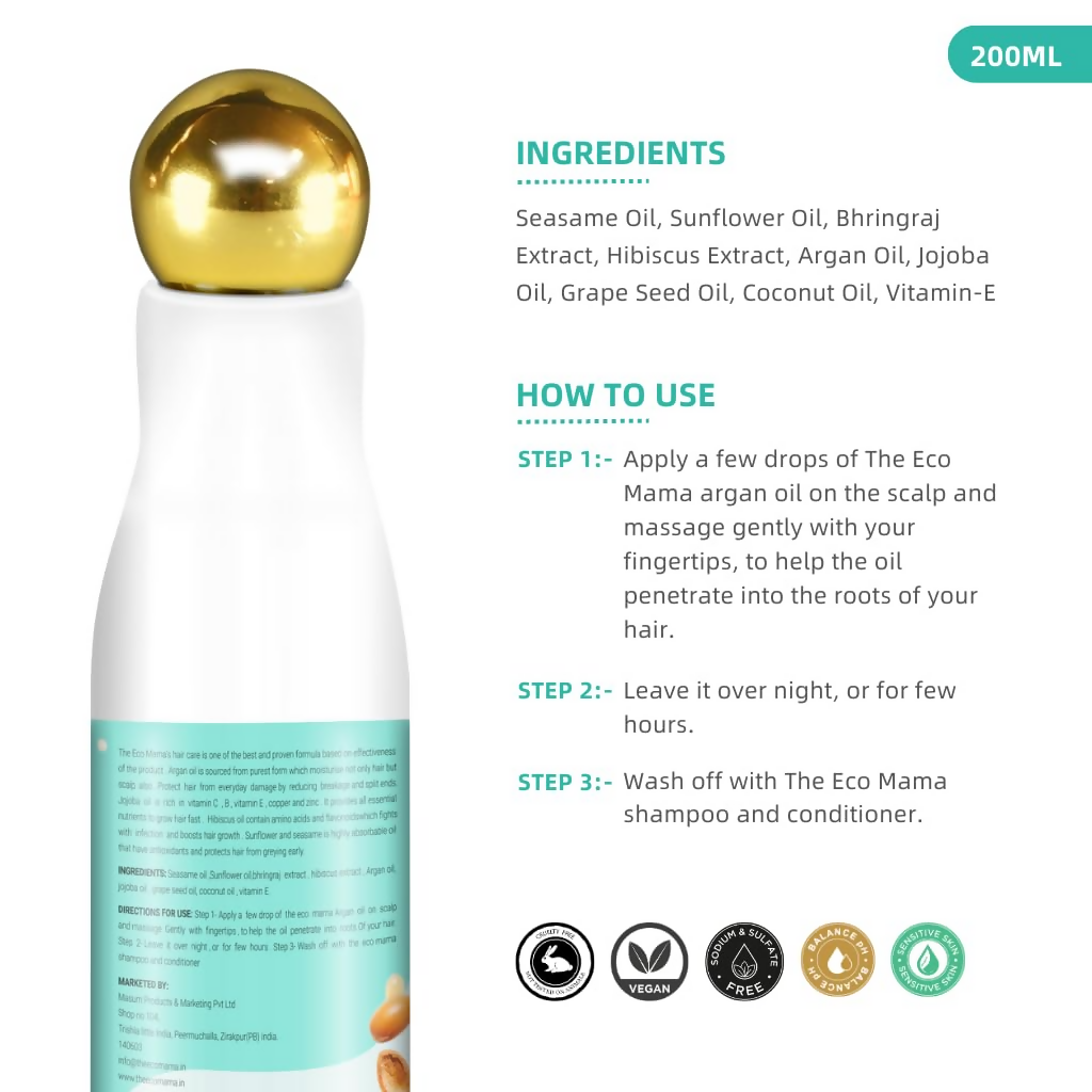 The Eco Mama Argan Hair Oil  Grab2Buy The Eco Mama Grab2Buy