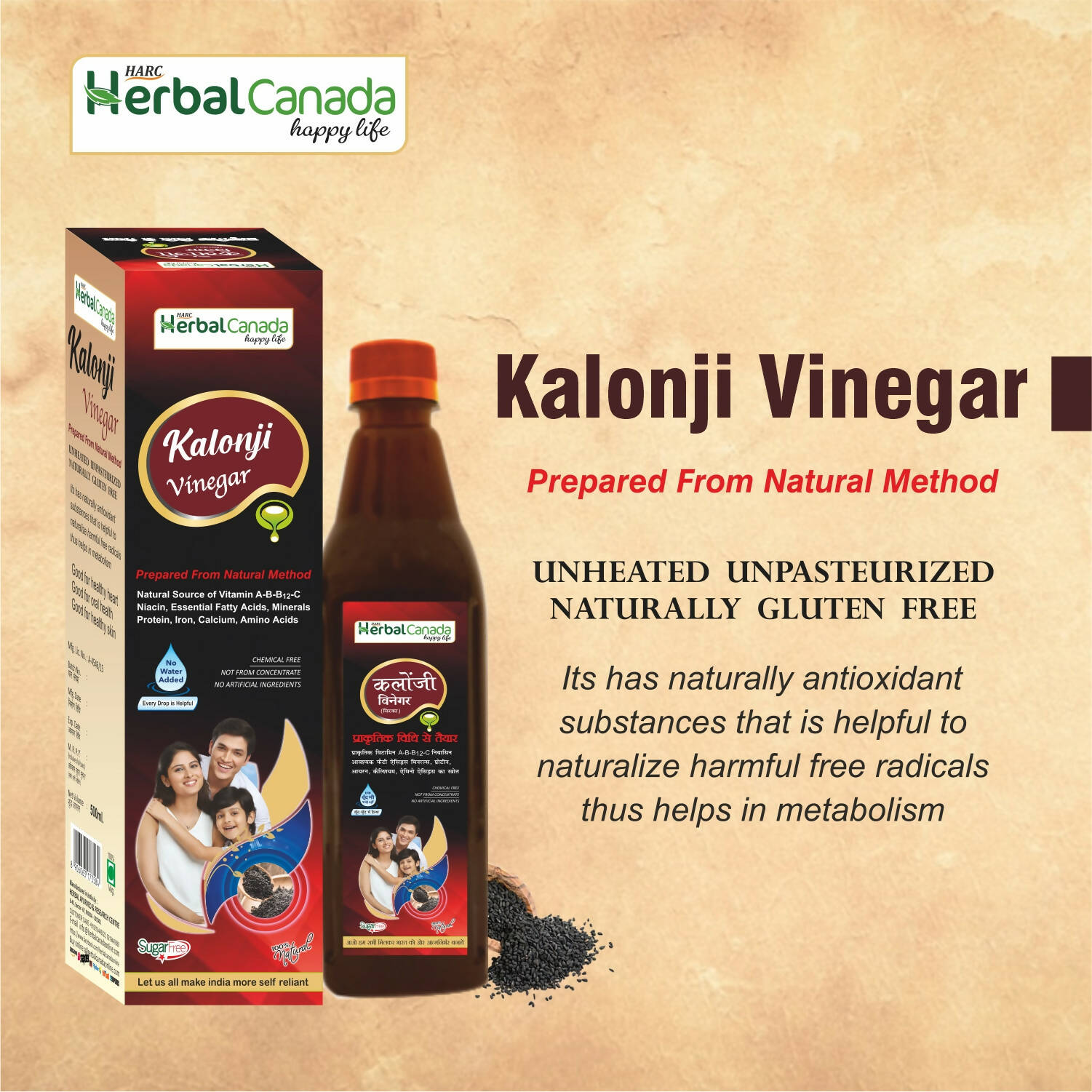 Herbal Canada Kalonji Vinegar 