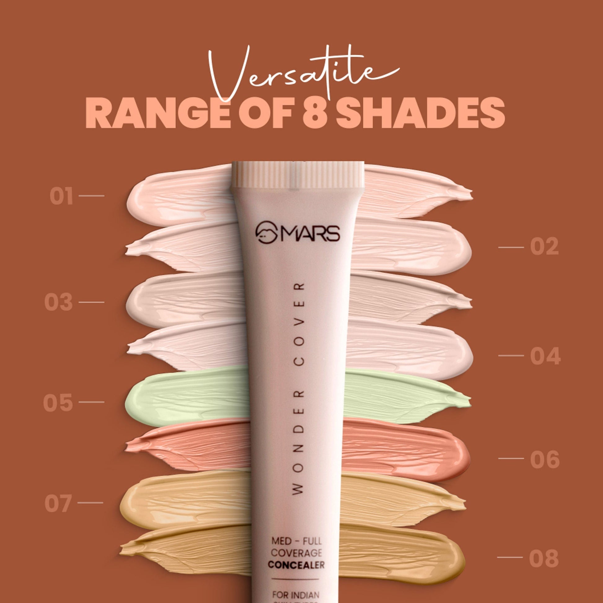 MARS Cosmetics Wonder Cover Liquid Concealer - Shade 08 