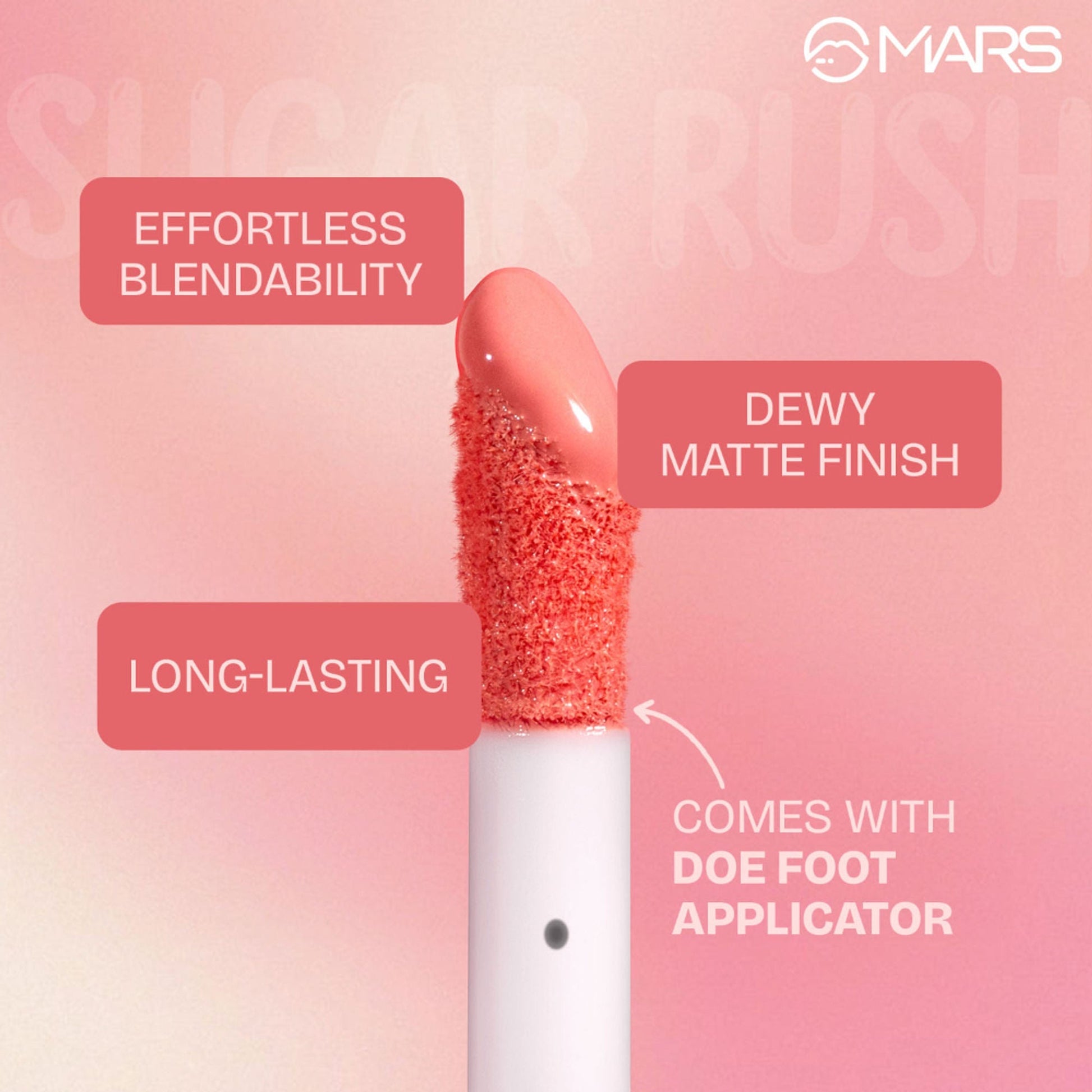 MARS Cosmetics Sugar Rush Liquid Blush - 05-Pink Mousse 