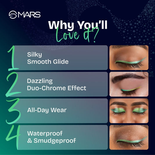 MARS Cosmetics Northern Lights In A Pencil Eyeliner - 01-Swedish Aurora