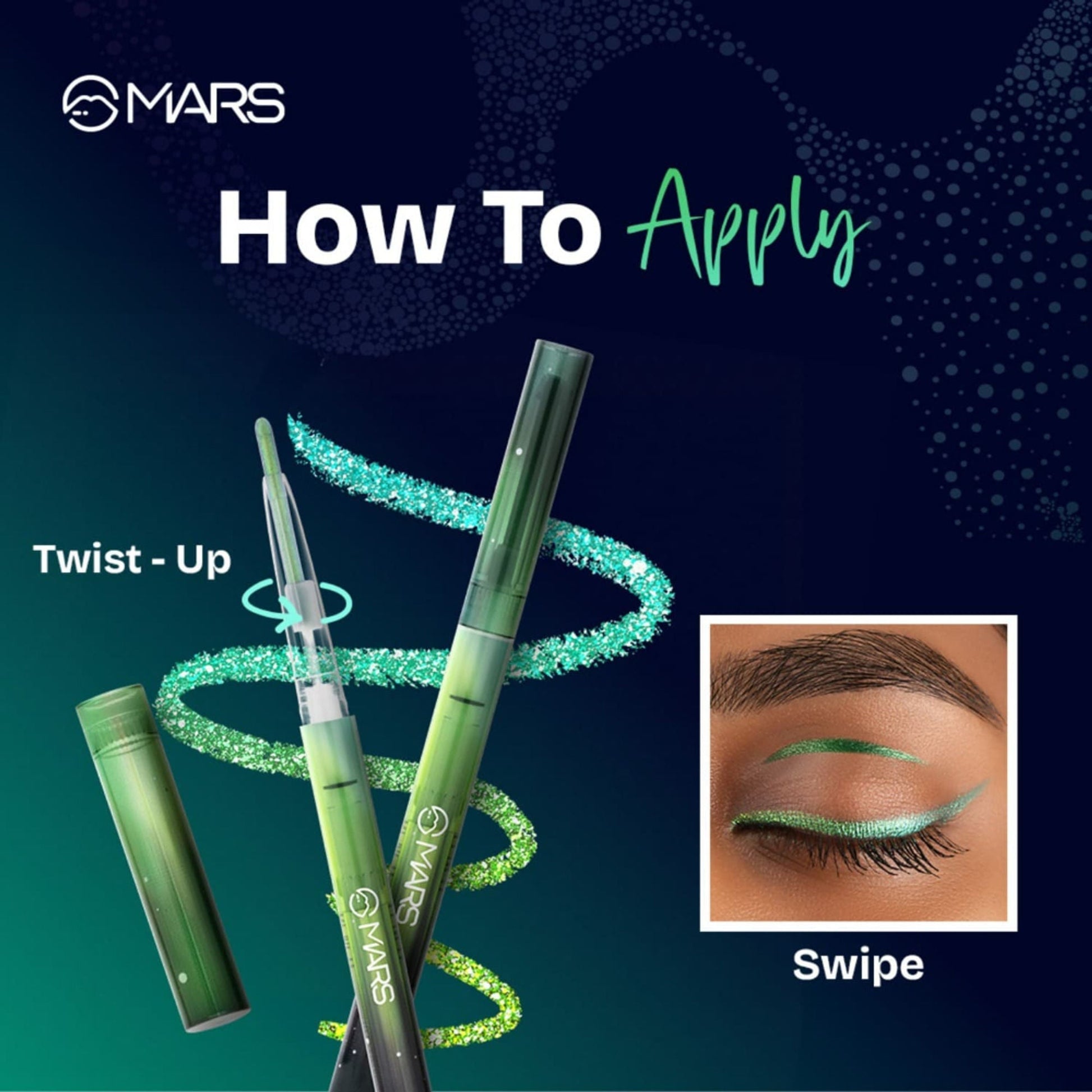 MARS Cosmetics Northern Lights In A Pencil Eyeliner - 02-Alaskan Azure 