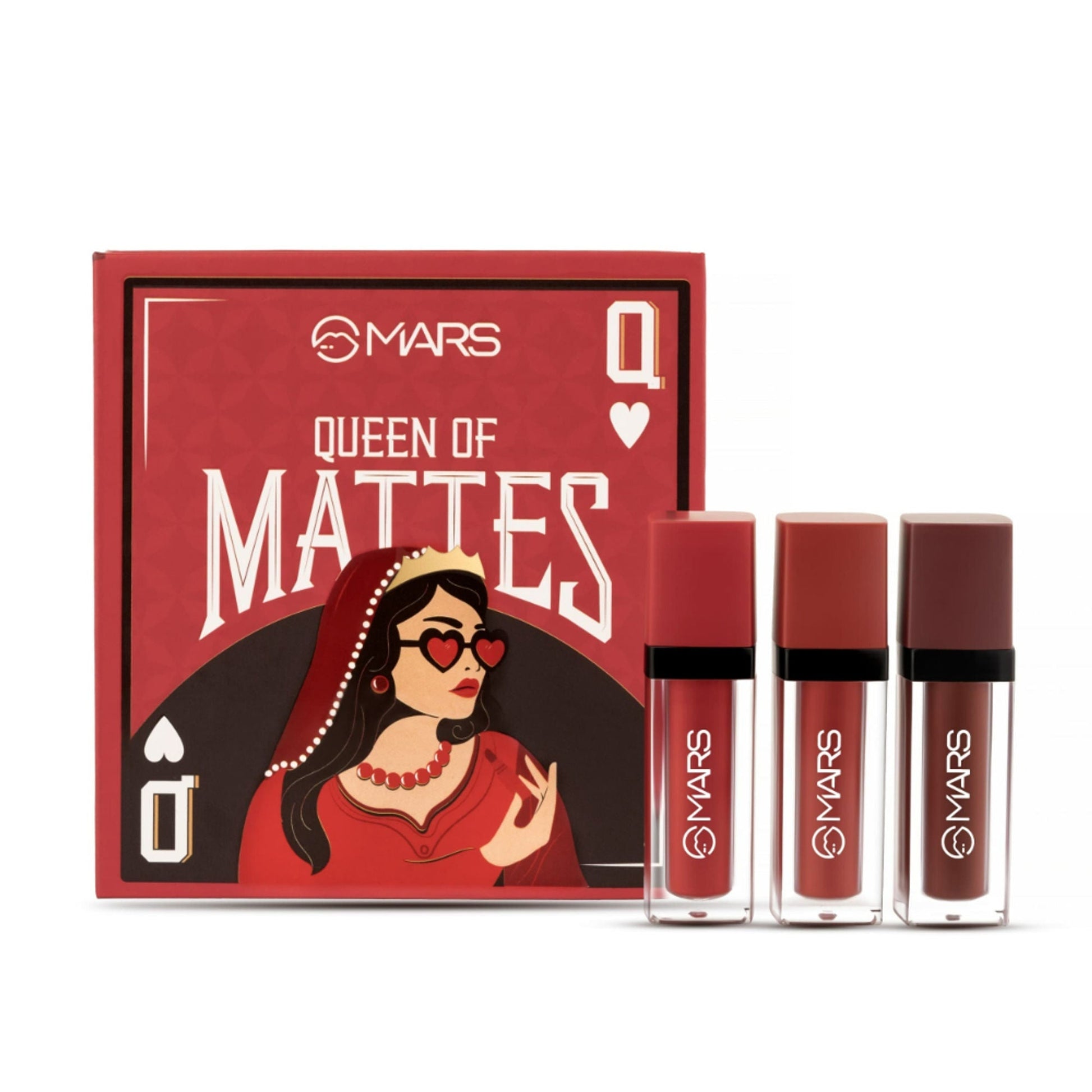 MARS Cosmetics Queen Of Mattes Reds & Maroons Liquid Lipsticks - Reds Maroons 