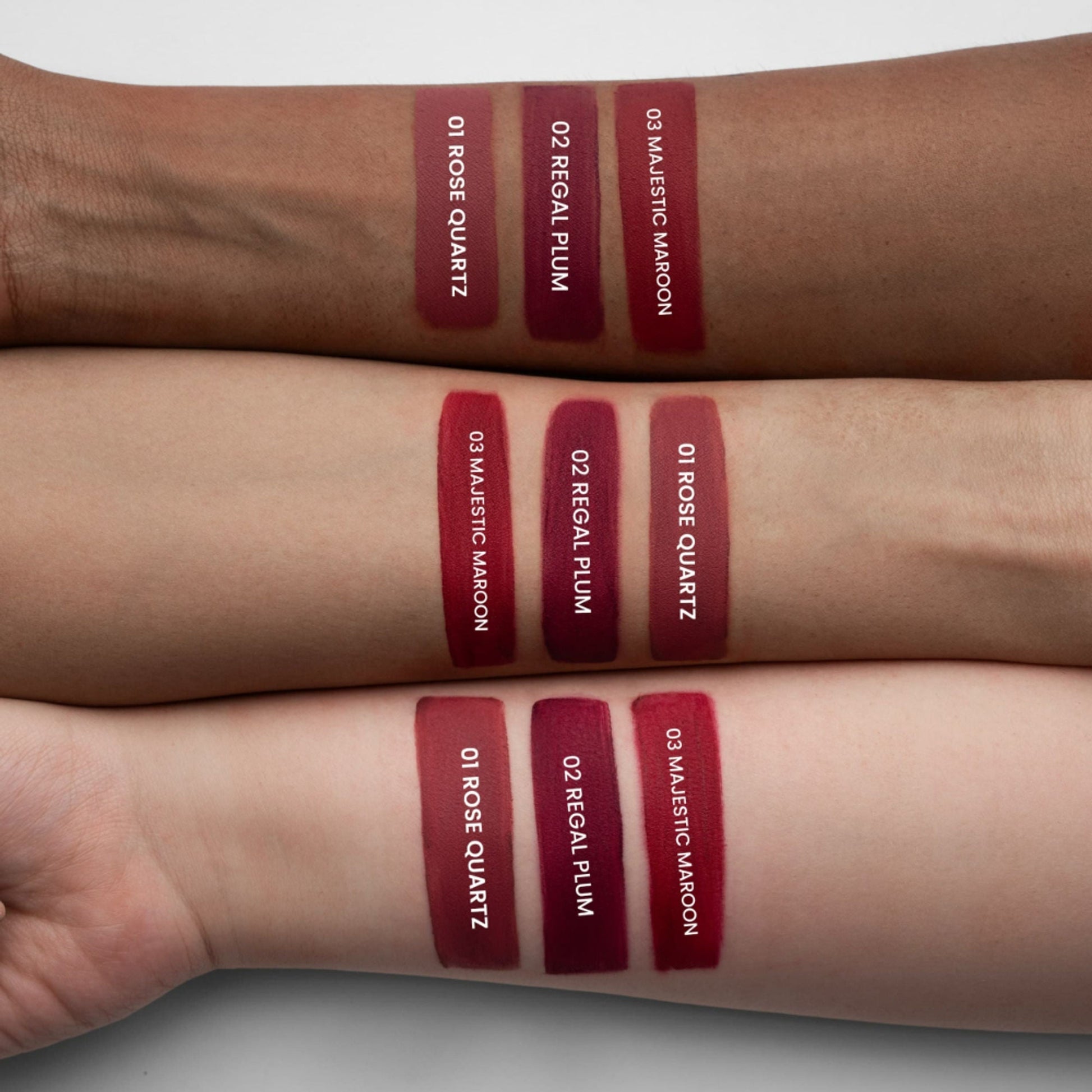 MARS Cosmetics Queen Of Mattes Reds & Maroons Liquid Lipsticks - Plums Maroons 