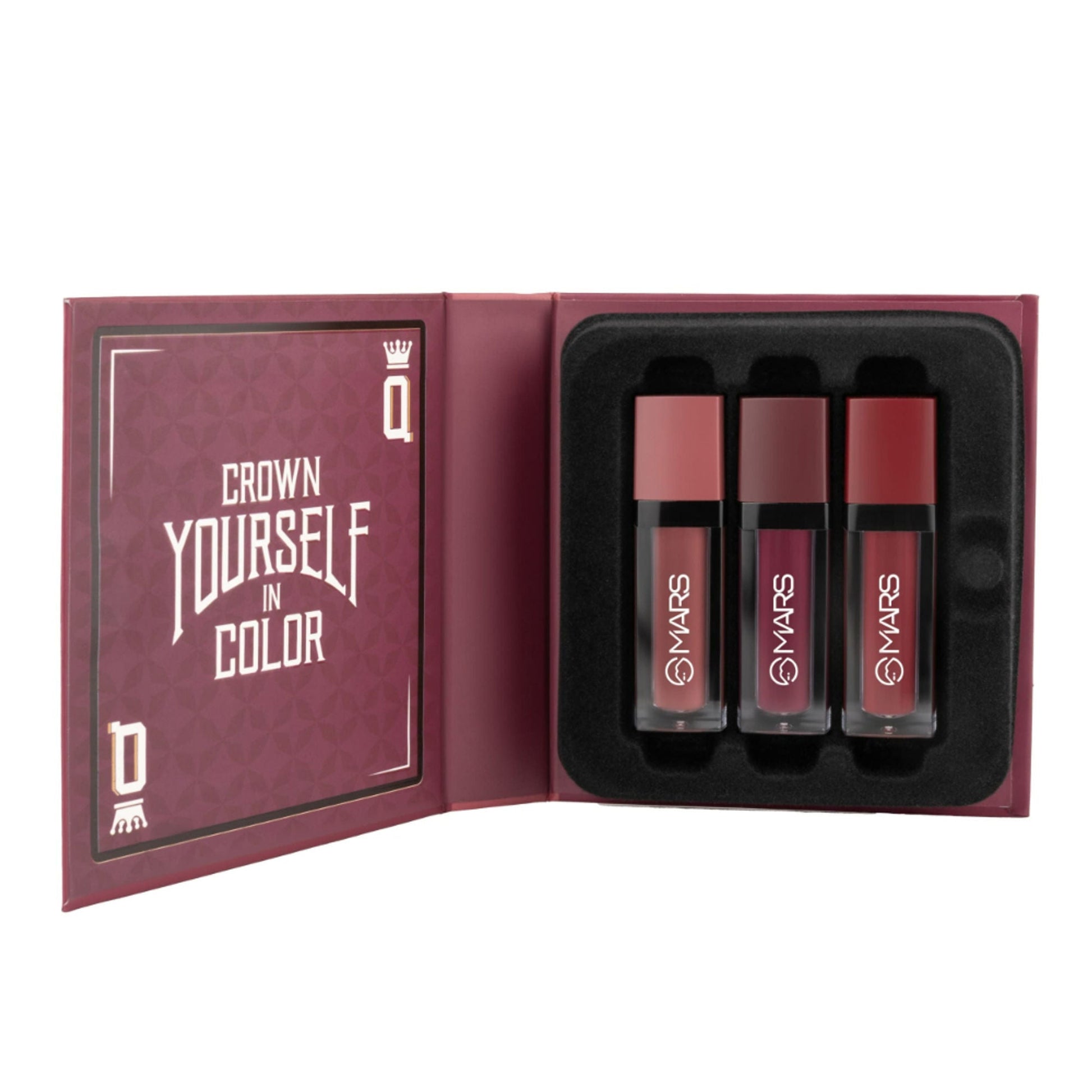 MARS Cosmetics Queen Of Mattes Reds & Maroons Liquid Lipsticks - Plums Maroons 
