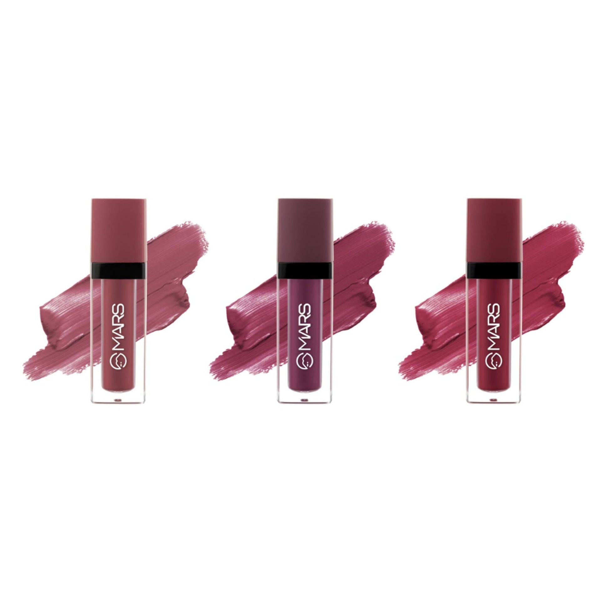 MARS Cosmetics Queen Of Mattes Reds & Maroons Liquid Lipsticks - Plums Maroons 