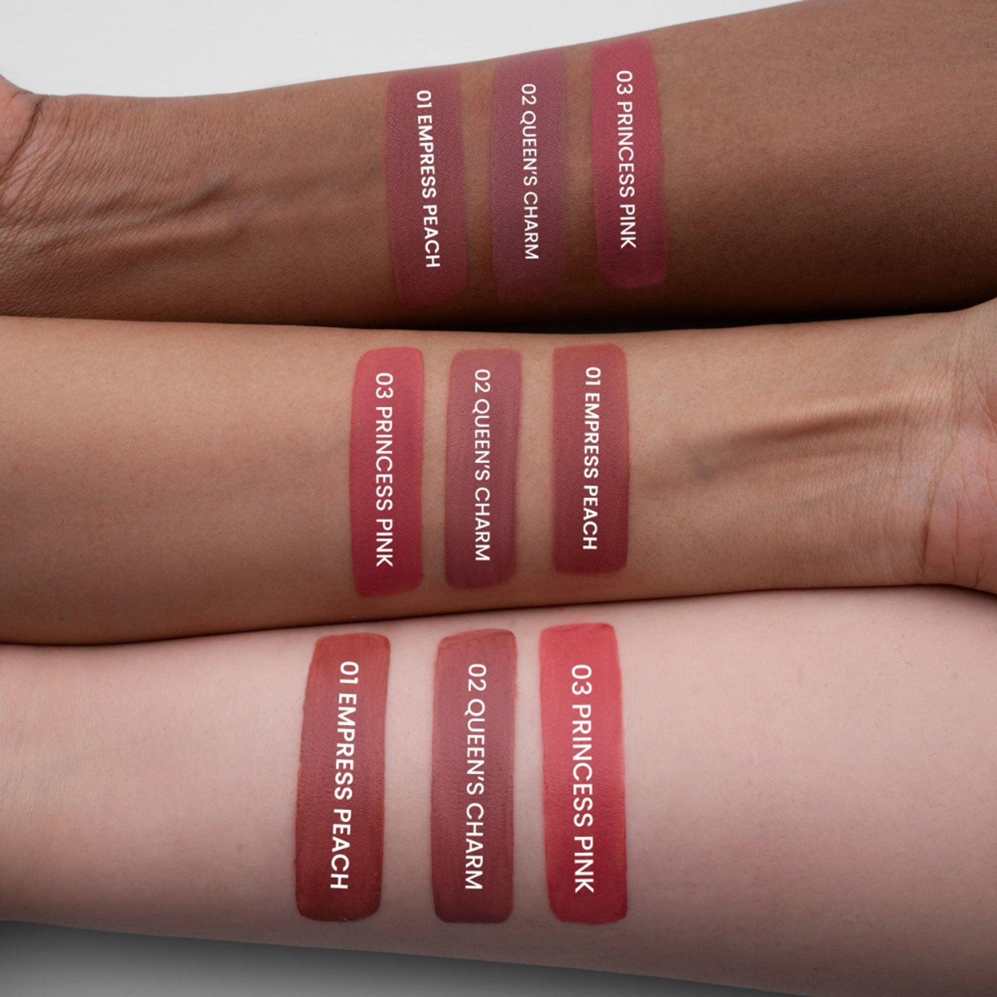 MARS Cosmetics Queen Of Mattes Reds & Maroons Liquid Lipsticks - Peaches Nude 