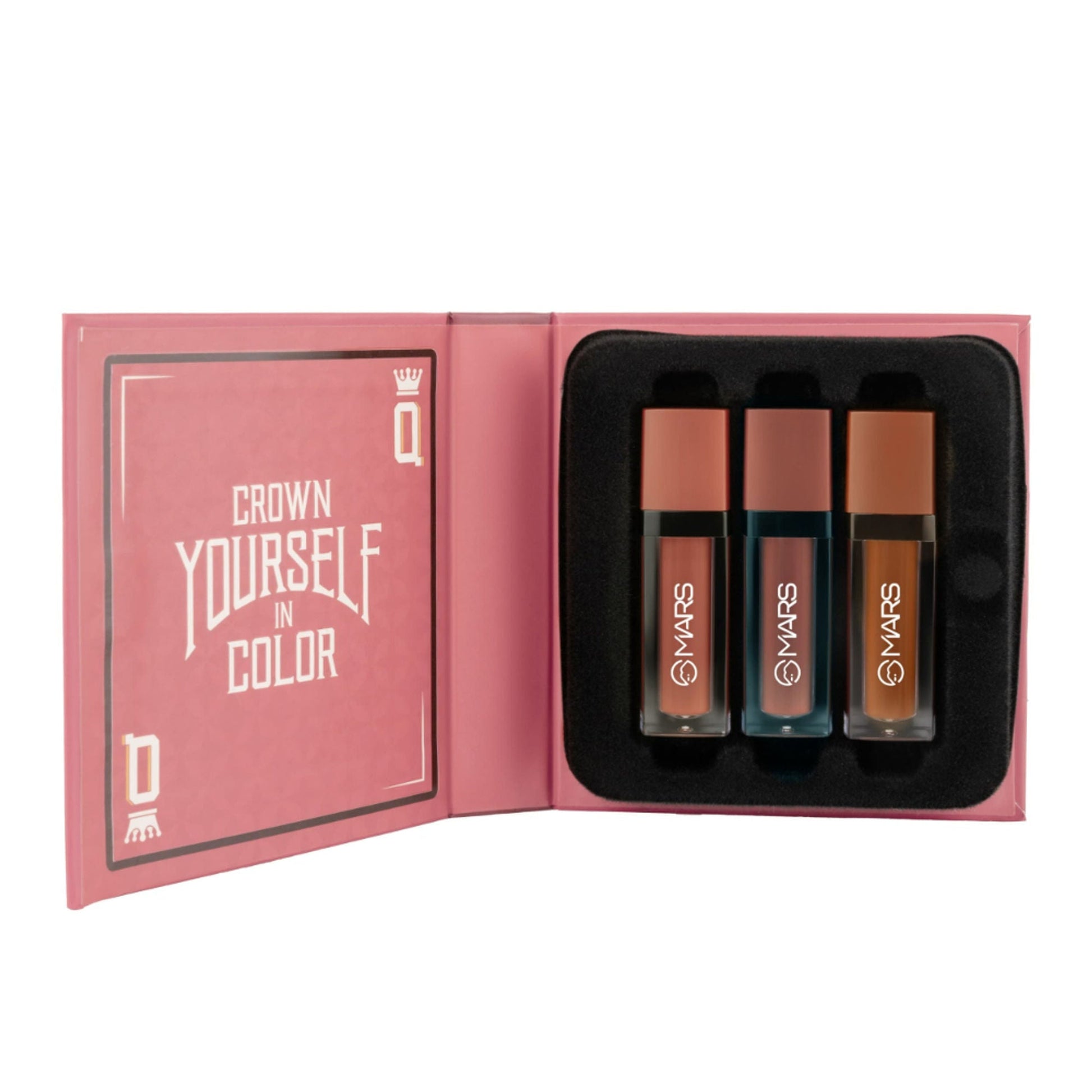 MARS Cosmetics Queen Of Mattes Reds & Maroons Liquid Lipsticks - Blushed Nudes 