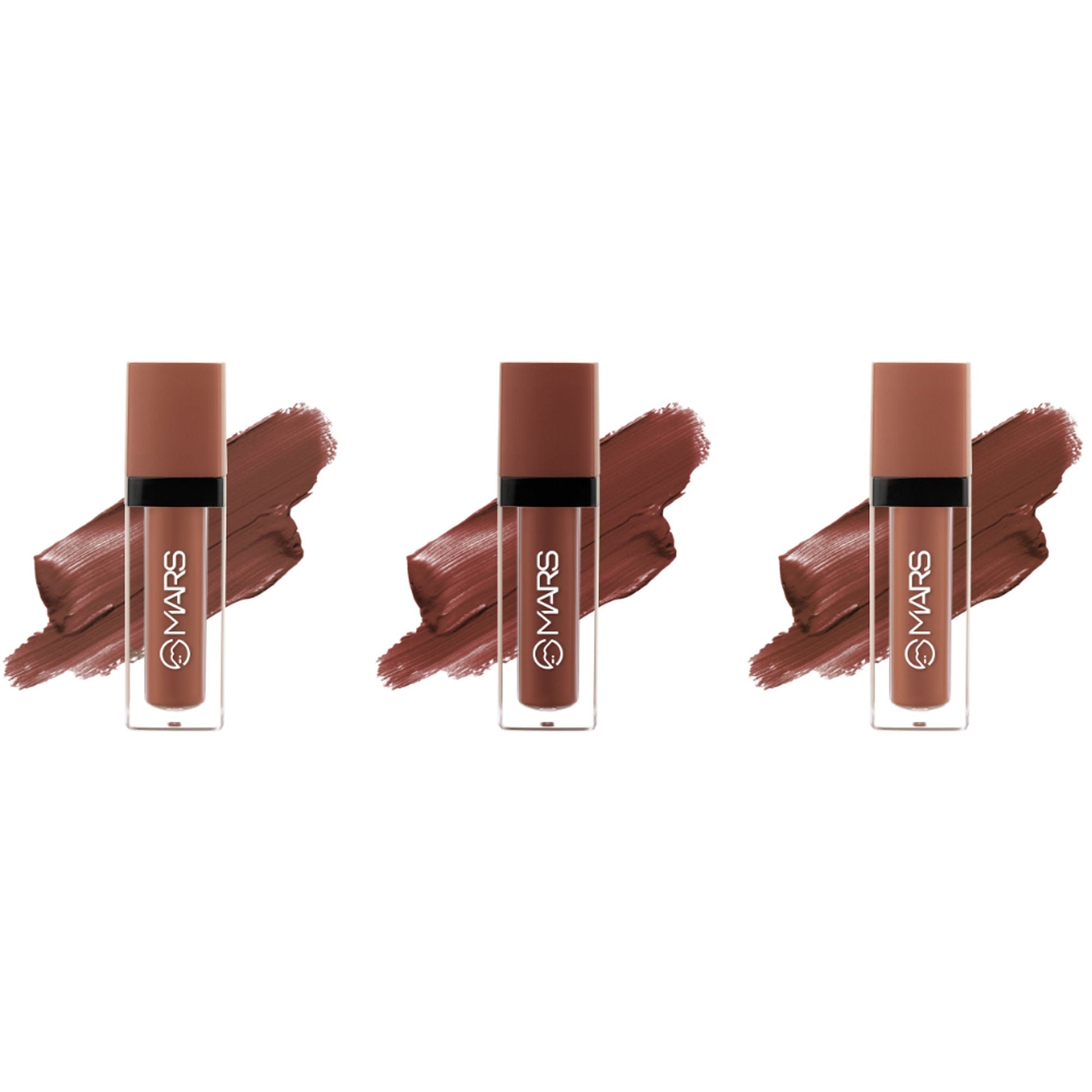 MARS Cosmetics Queen Of Mattes Reds & Maroons Liquid Lipsticks - Browns 