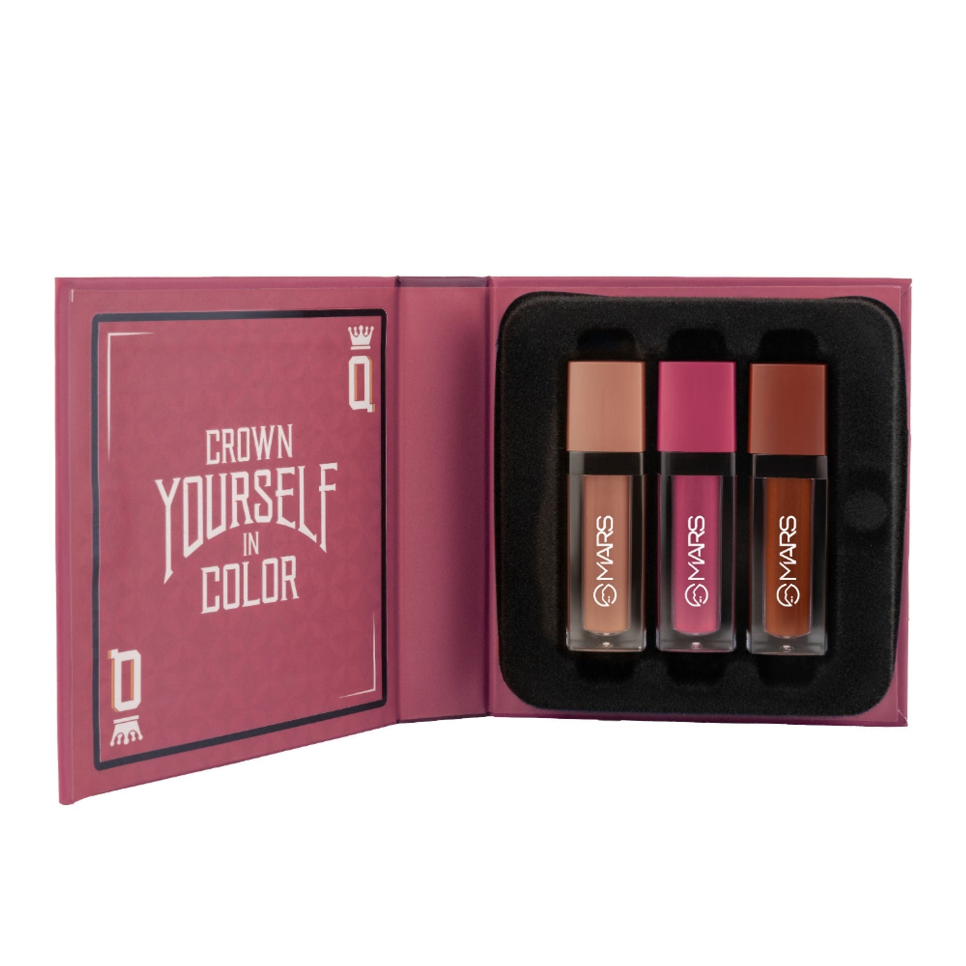 MARS Cosmetics Queen Of Mattes Reds & Maroons Liquid Lipsticks - All Rounder 