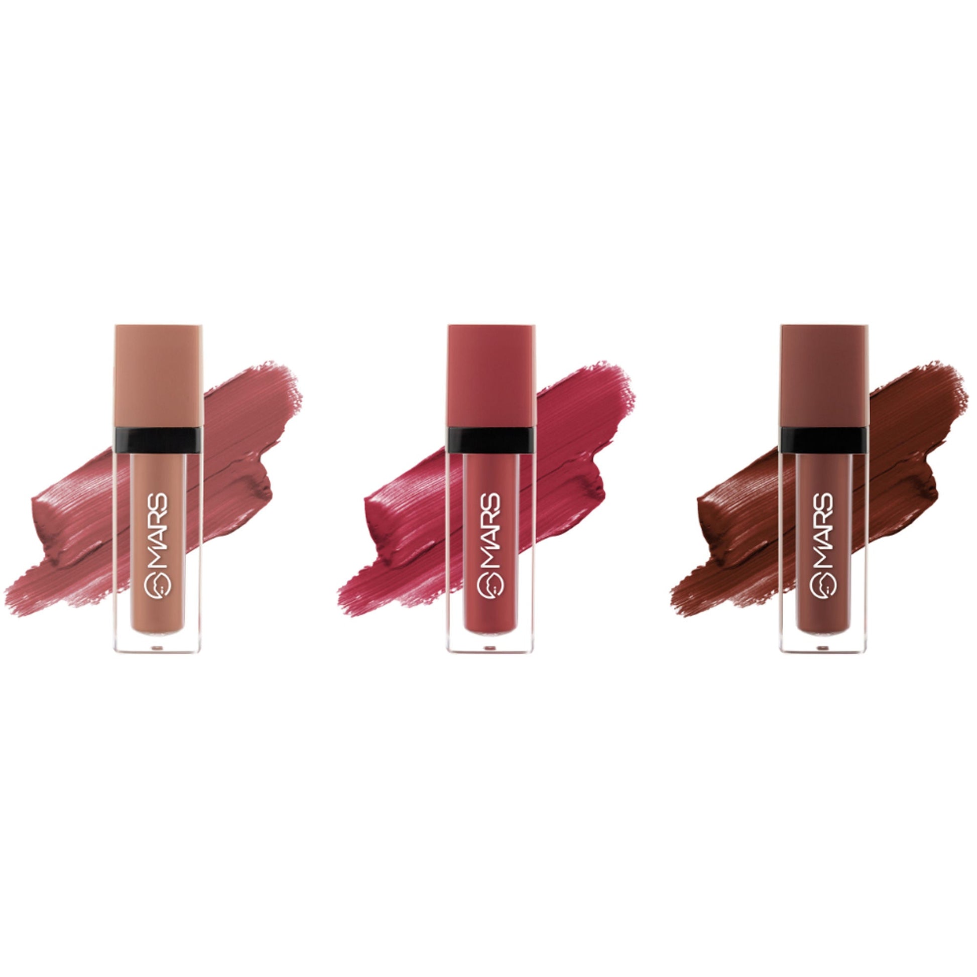 MARS Cosmetics Queen Of Mattes Reds & Maroons Liquid Lipsticks - All Rounder 