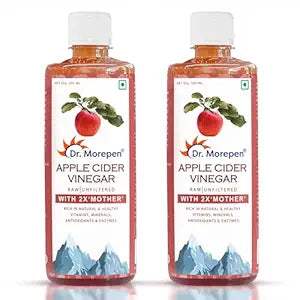 Dr. Morepen Apple Cider Vinegar With 2x Mother for Weight Management, Immunity, Skin & Hair 