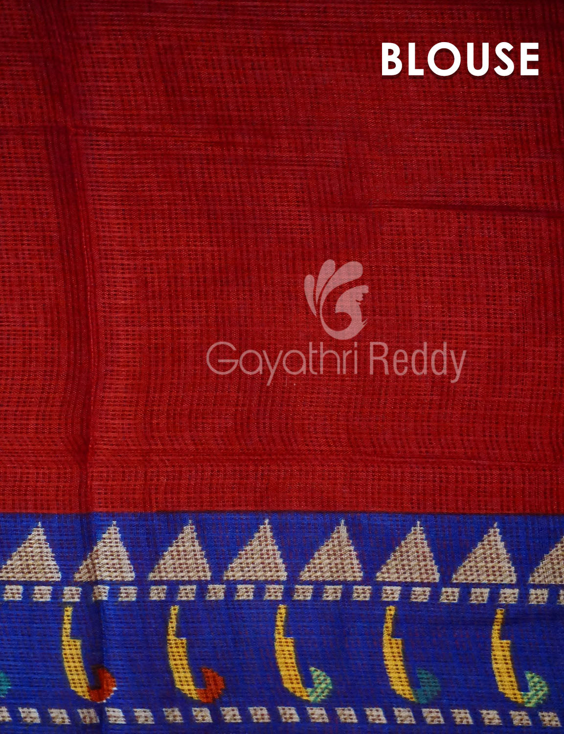 Red Colour Grab2Buy With Paithani Print Semi Soft Silk Kota Grab2Buy By Gayathri Reddy Designer Studio 