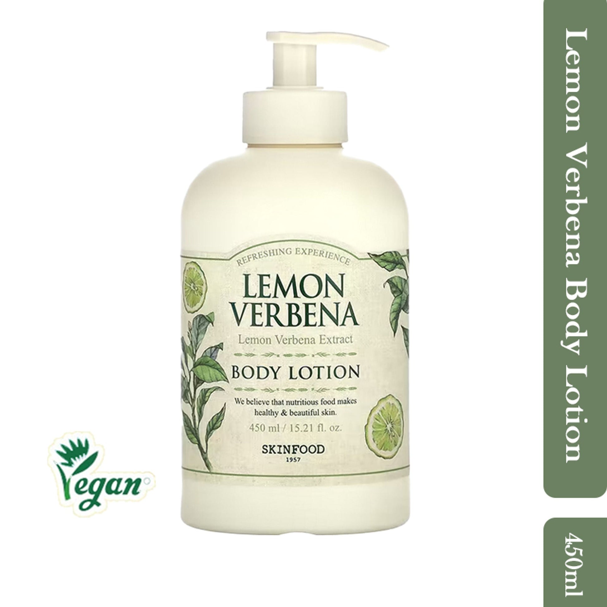 Skinfood Lemon Verbena Body Lotion - Soothing, Refreshing, Skin Softening