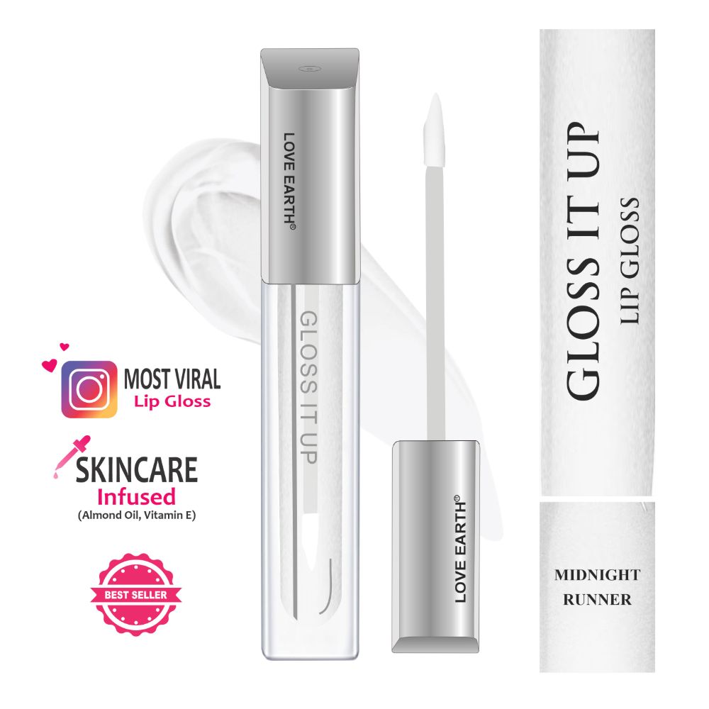 Love Earth Lip Gloss - Midnight Runner (Transparent) 