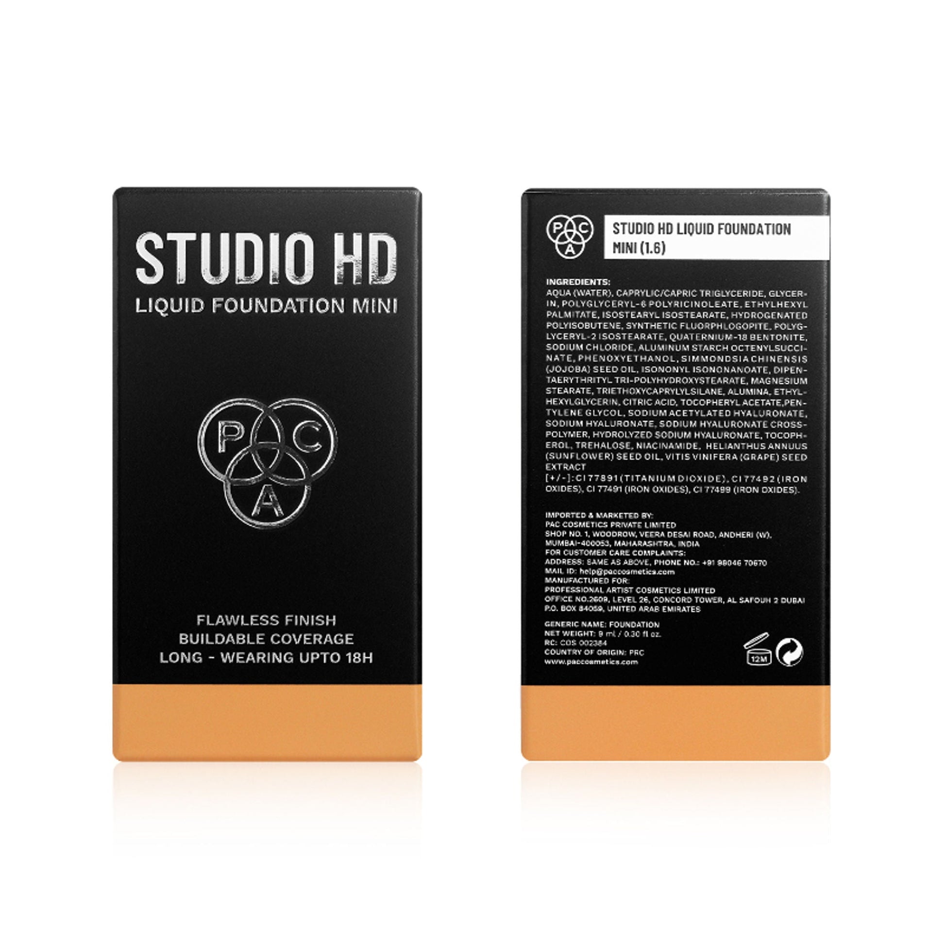 PAC Studio HD Liquid Mini Foundation - 1.6