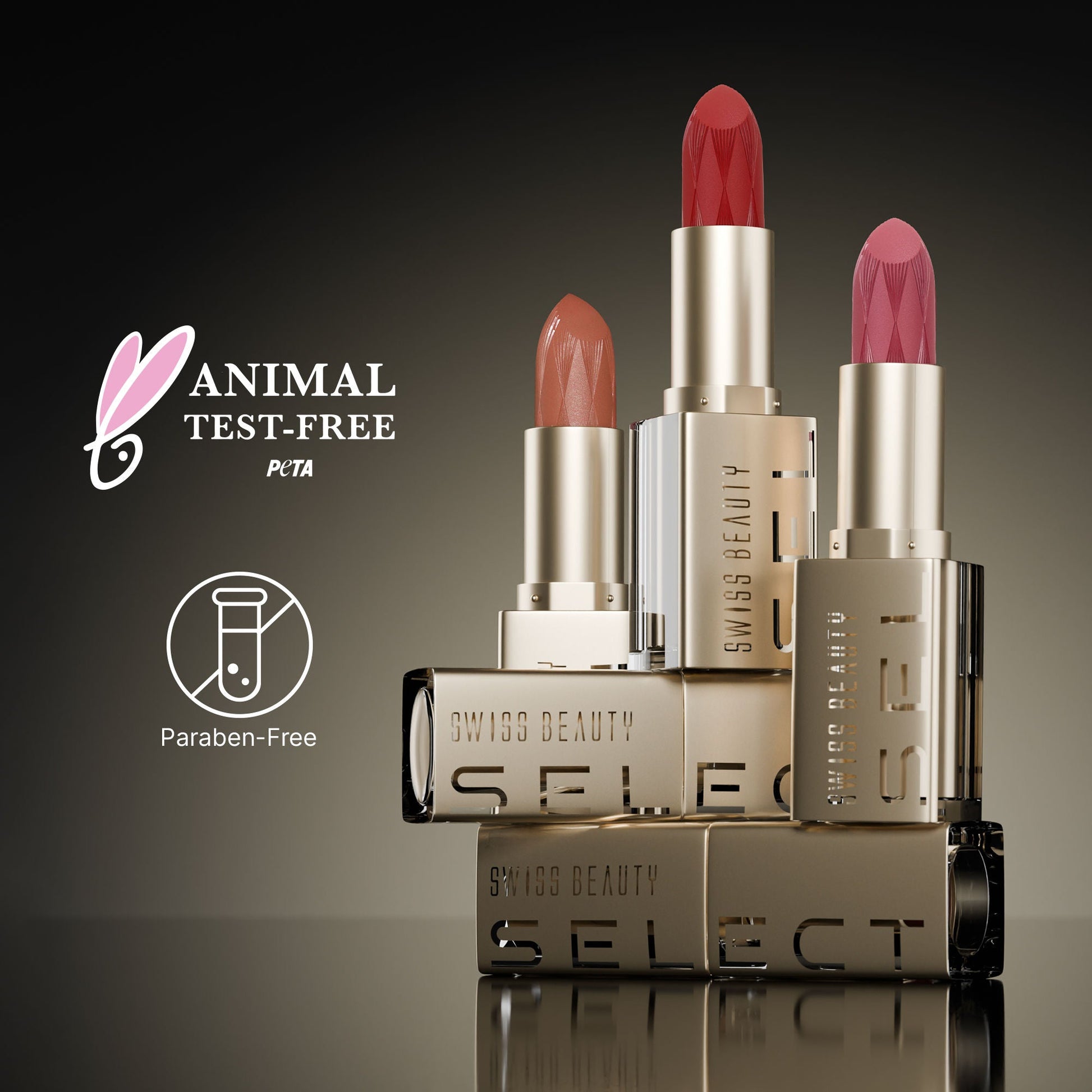 Swiss Beauty Select Creme Touch Hydrating Lipstick - 4 Perky Peach