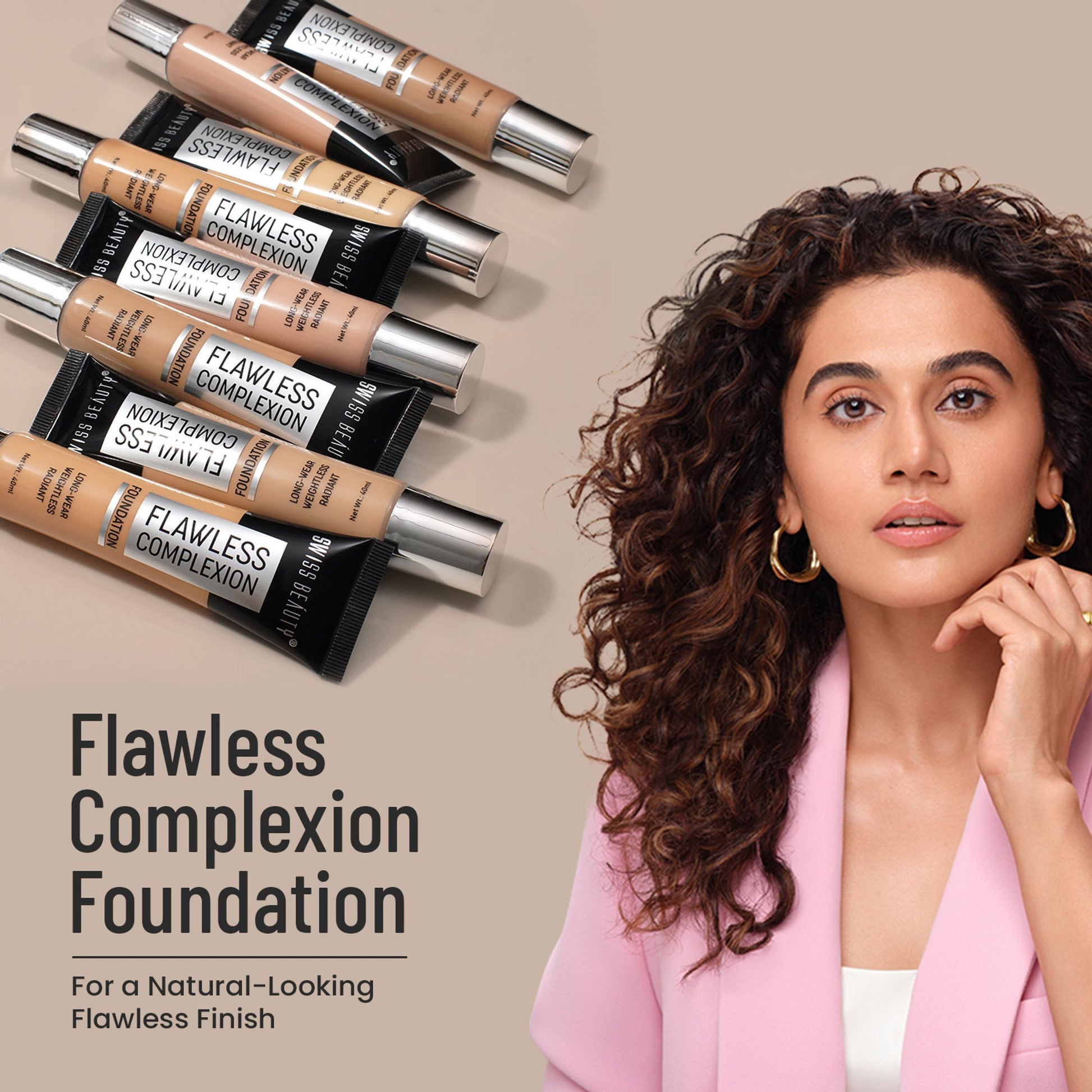 Swiss Beauty Flawless Complexion Foundation - 5 Pale Medium