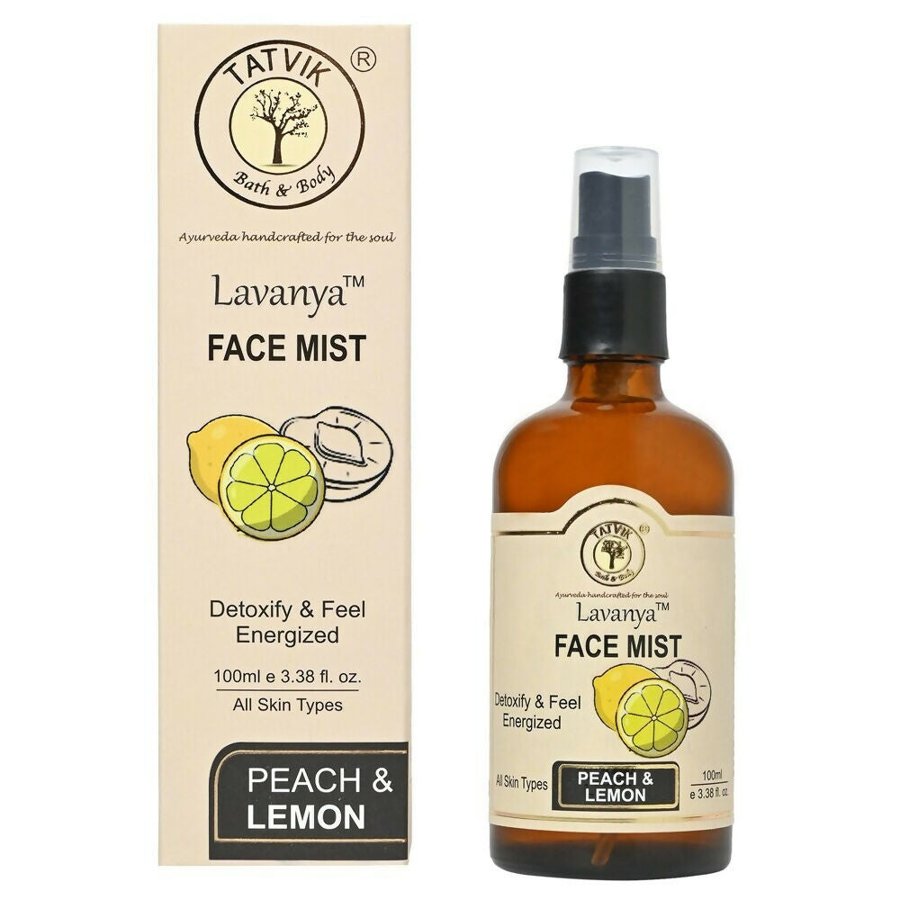 Tatvik Ayurveda Lavanya Face Mist (Peach & Lemon)  Grab2Buy Tatvik Ayurveda Grab2Buy