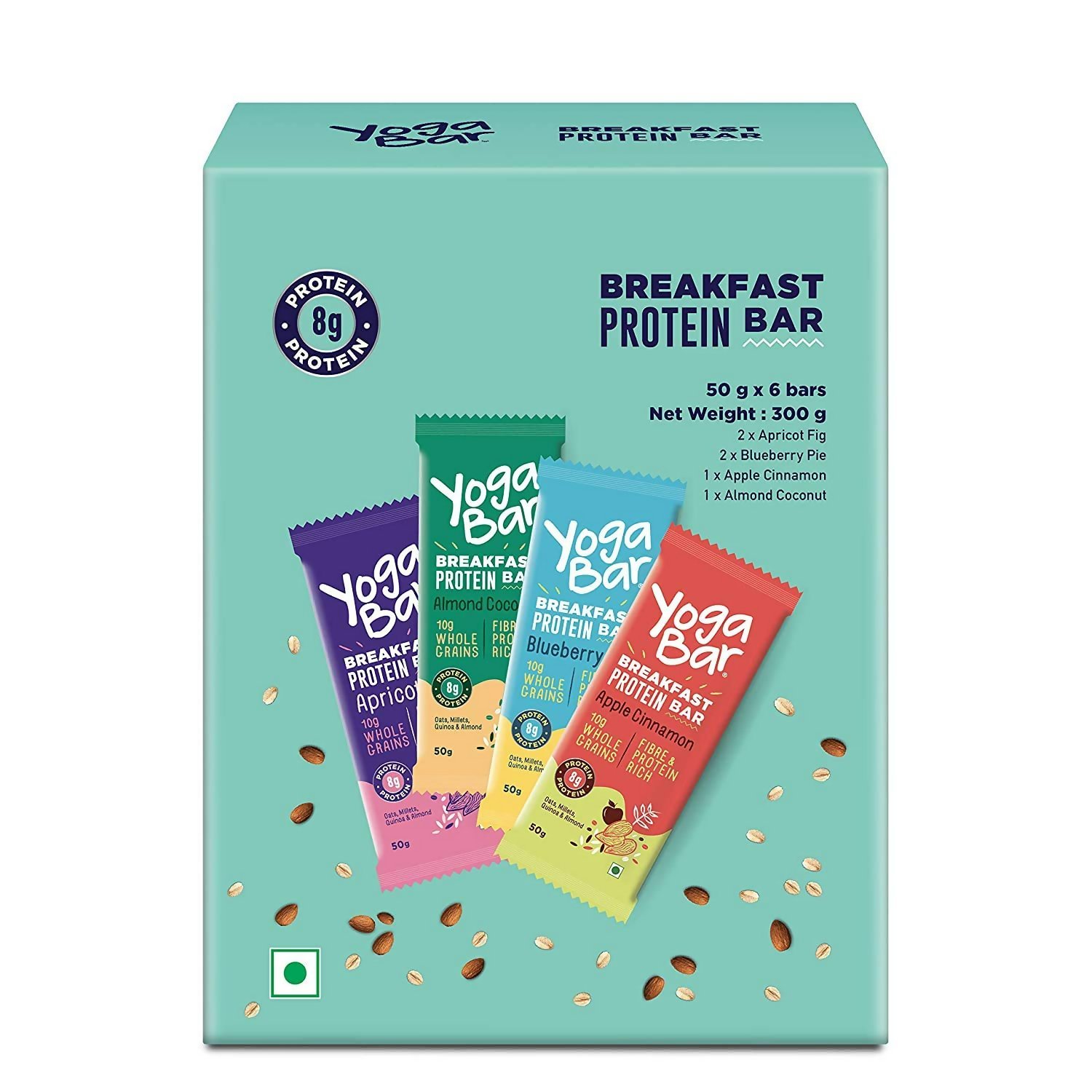Yoga Bar Breakfast Protein Variety Box - Dark Chocolate Flavour Premium Super Oats Combo Pack  Grab2Buy Yoga Bar Grab2Buy