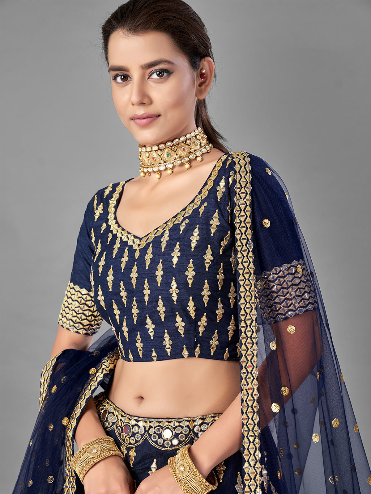 Lehenga Mart Glamorous Designer Lehenga Choli for Bridal and Bridesmaids Wedding Wear Choli