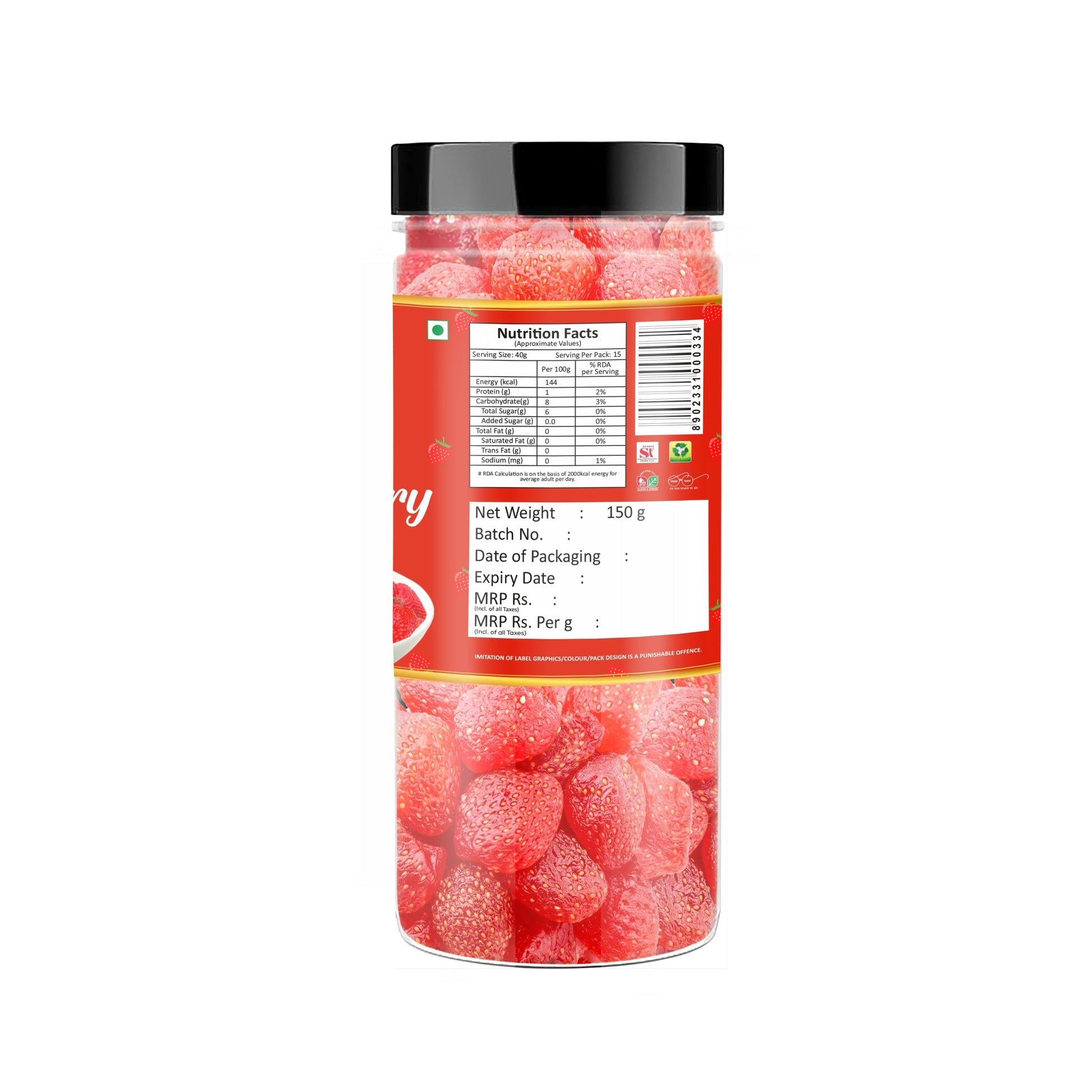 Yum Yum Dried Strawberry Jar  Grab2Buy Yum Yum Grab2Buy