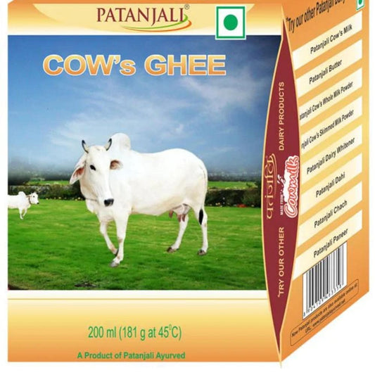 Patanjali Cow's Ghee | Pure Desi Gau Ghrita for Digestion, Energy & Ayurvedic Cooking 