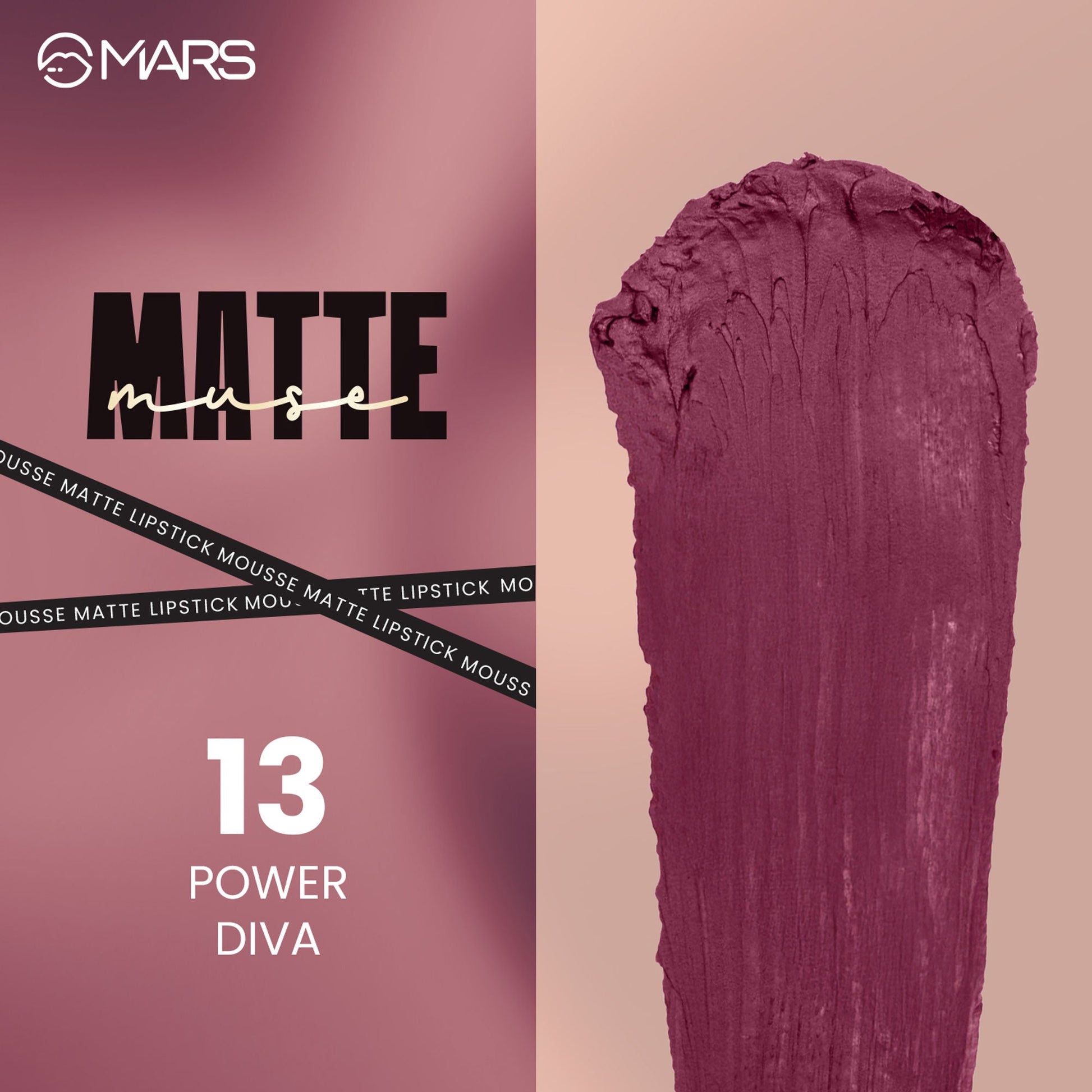 MARS Cosmetics Matte Muse Mousse Lipstick - 13 Power Diva 