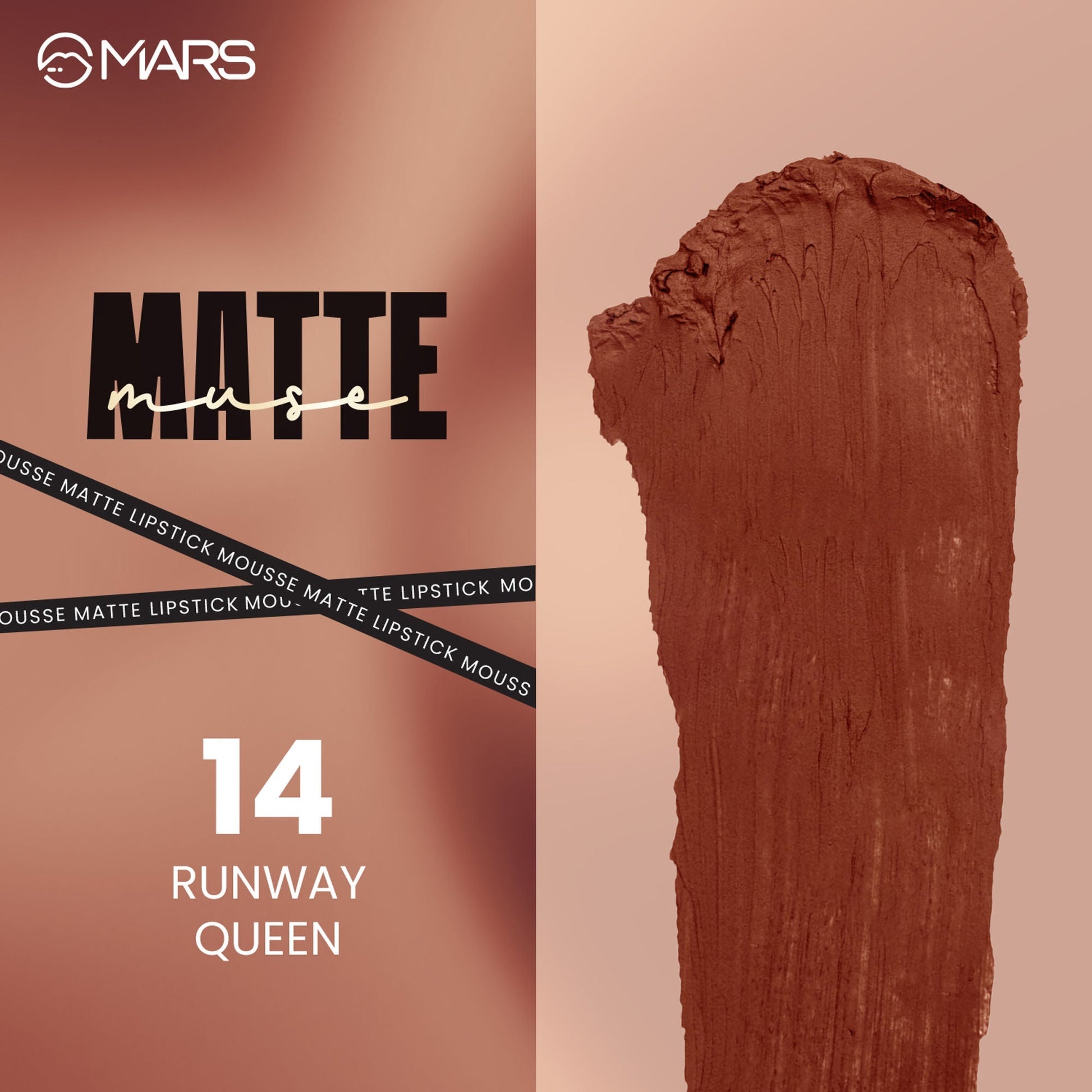 MARS Cosmetics Matte Muse Mousse Lipstick - 14 Runway Queen 