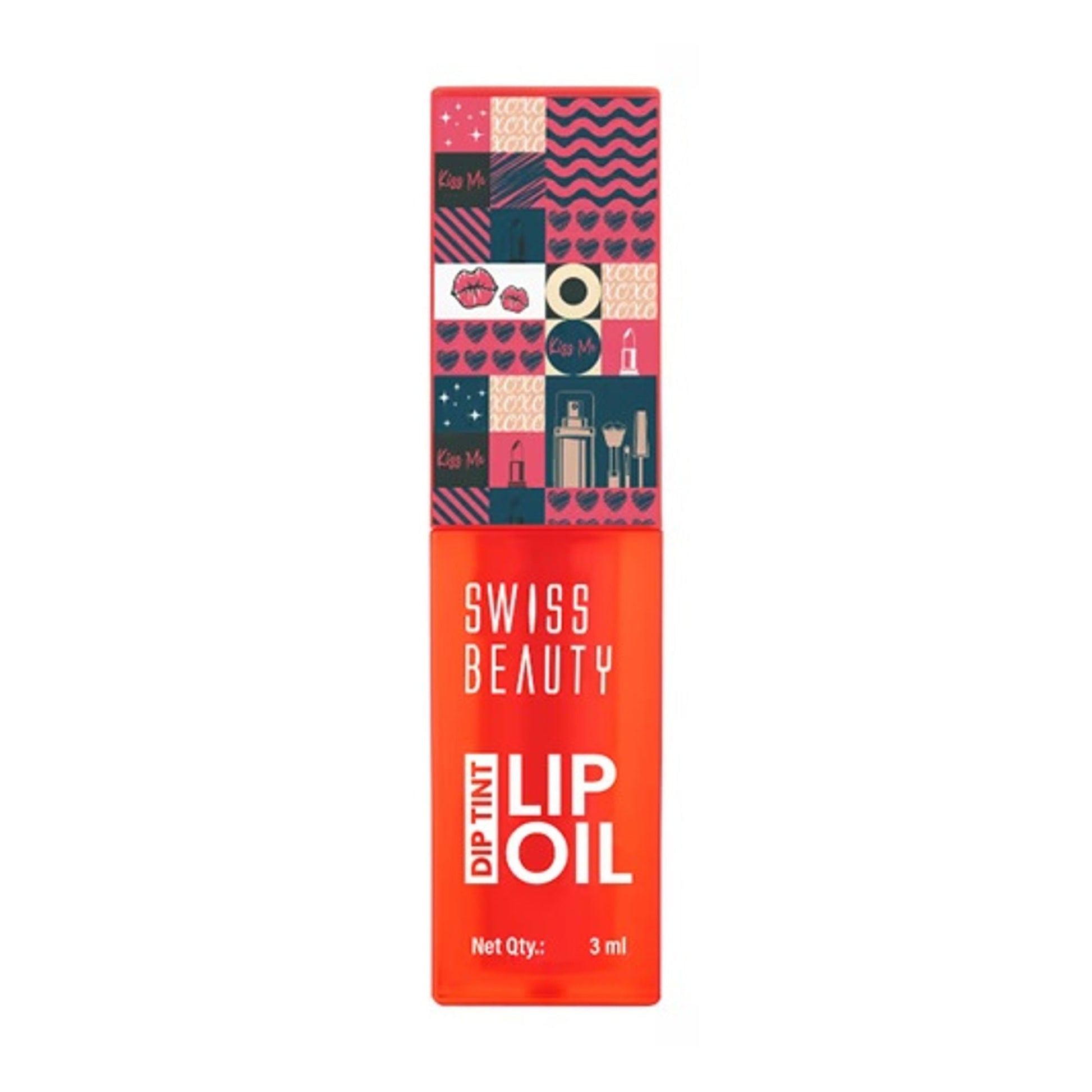 Swiss Beauty Dip Tint Color Changing Long Lasting With Vitamin-E PH Lip Oil - 1 Strawberry