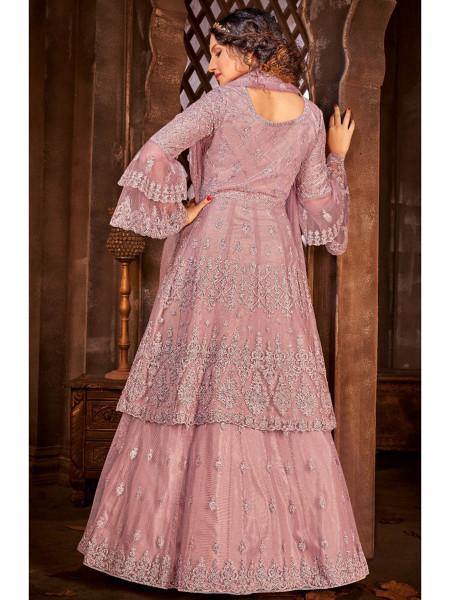 Myra Lilac Heavy Embroidered Gharara Suit