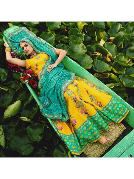 Myra Beautiful Multicolour Silk Muslan Printed Traditional Lehenga Choli