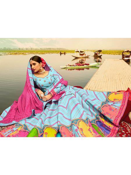 Myra Multicolour Silk Muslan Printed Traditional Lehenga Choli