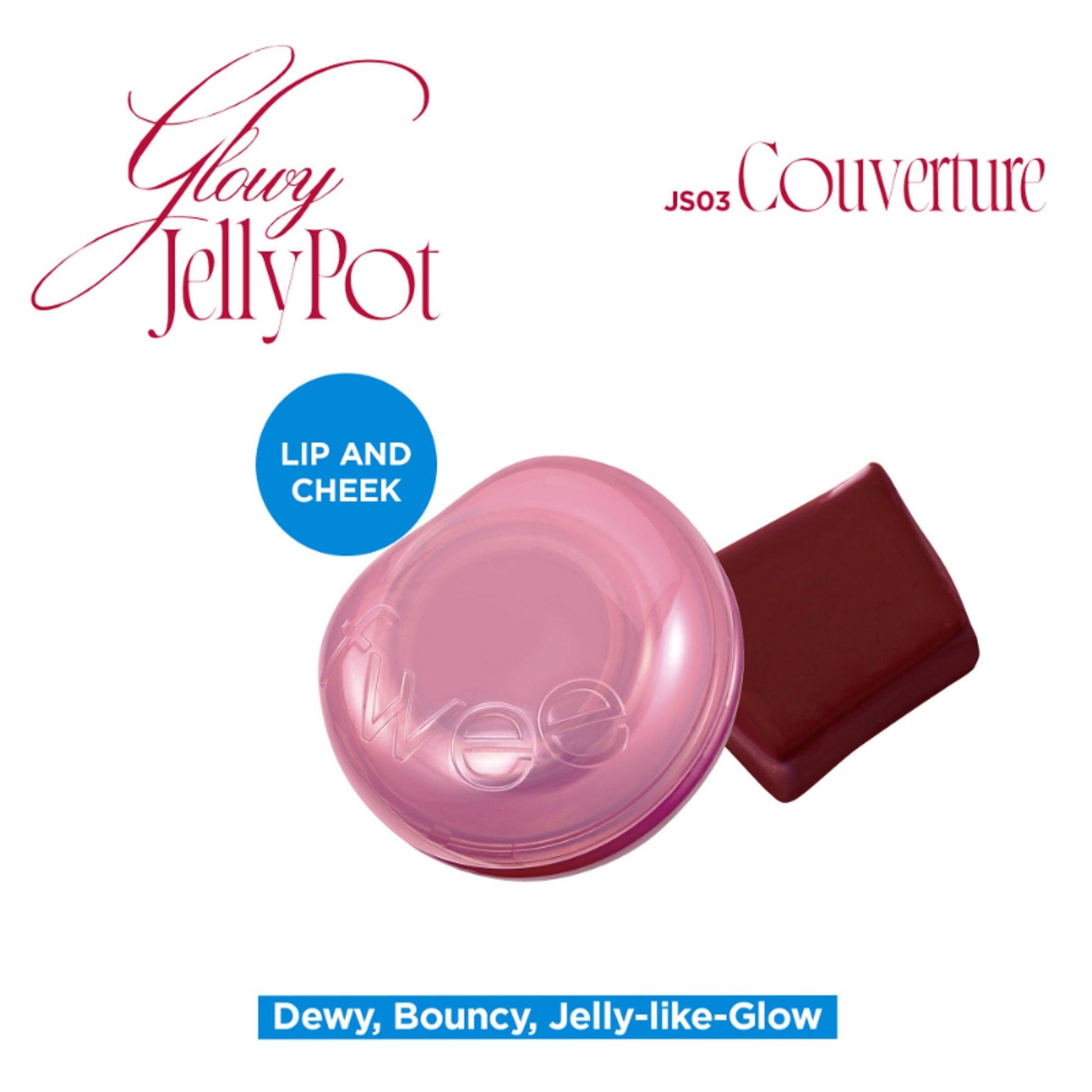 fwee Lip&Cheek Glowy Jelly Pot - JS03 Couverture