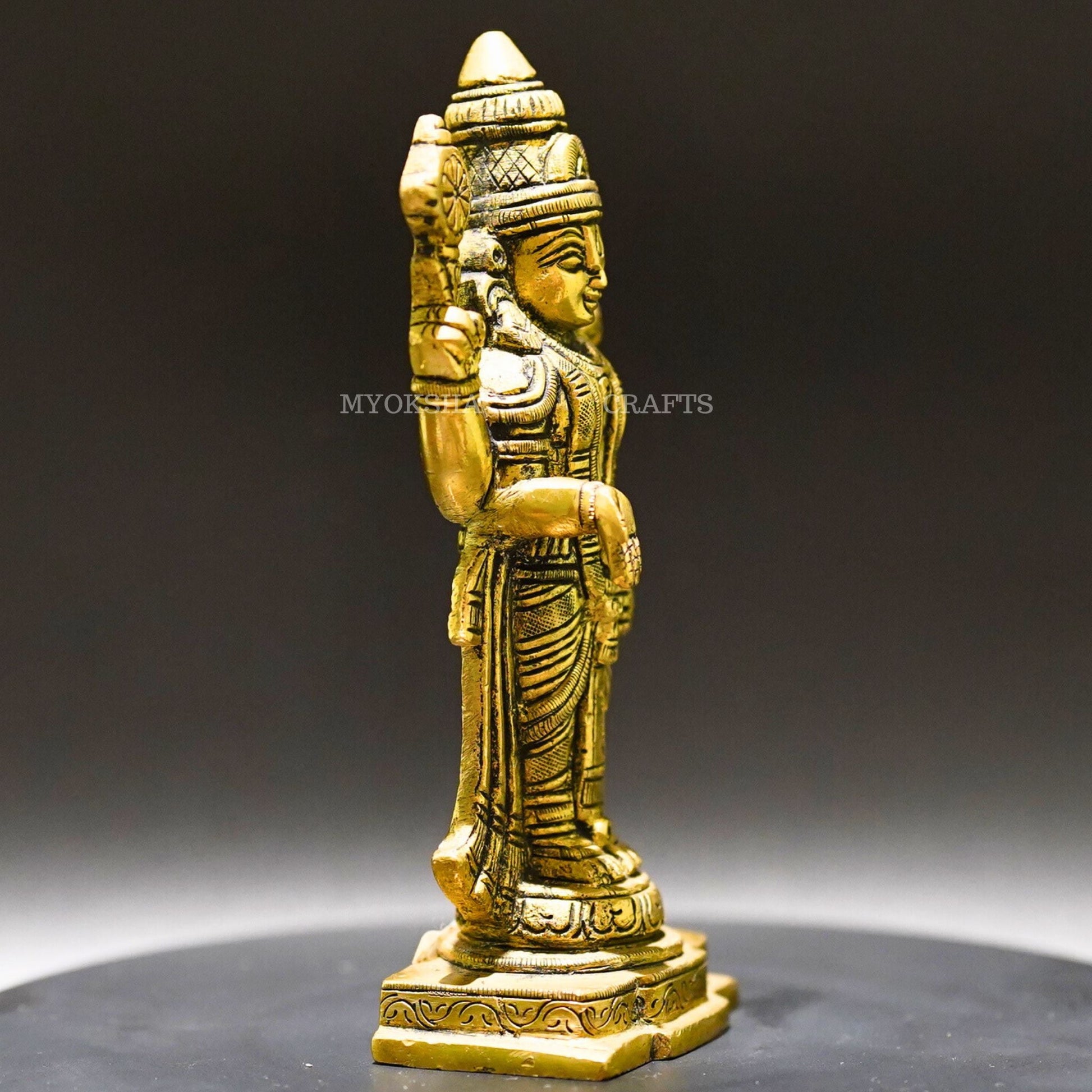 Brass Venkatramana Statue - Divine Blessings for Homes - 2