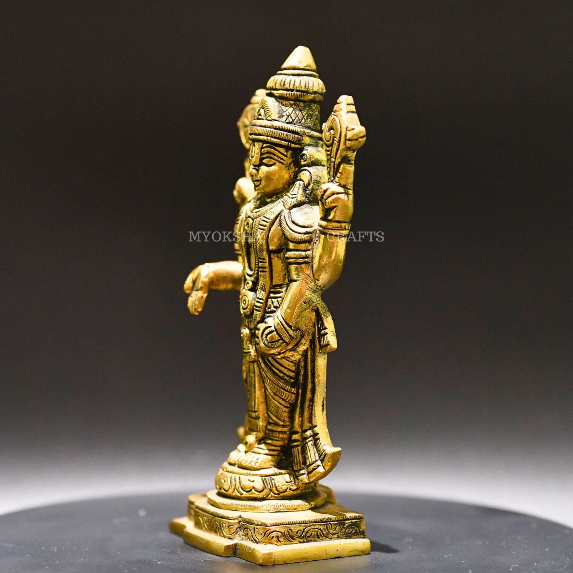 Brass Venkatramana Statue - Divine Blessings for Homes - 4