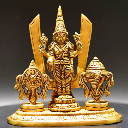 Brass Balaji with Shankchakra  - 1