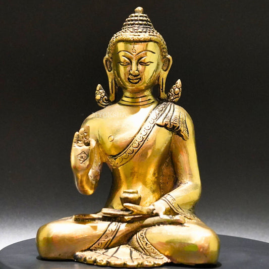 Brass Sitting Buddha Statue - Embrace Inner Peace - 1