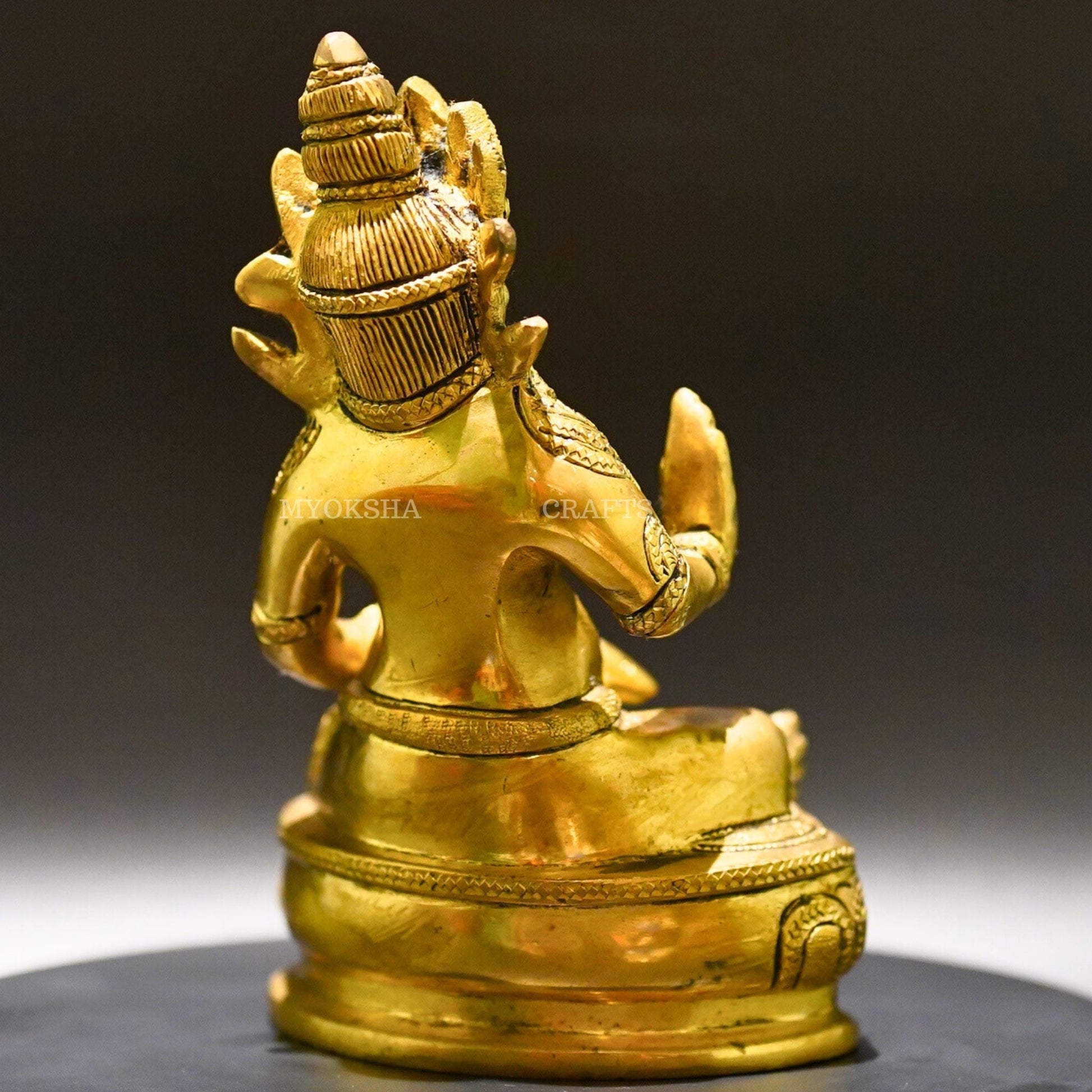 Brass Kubera - Lord of Wealth and Prosperity - 3