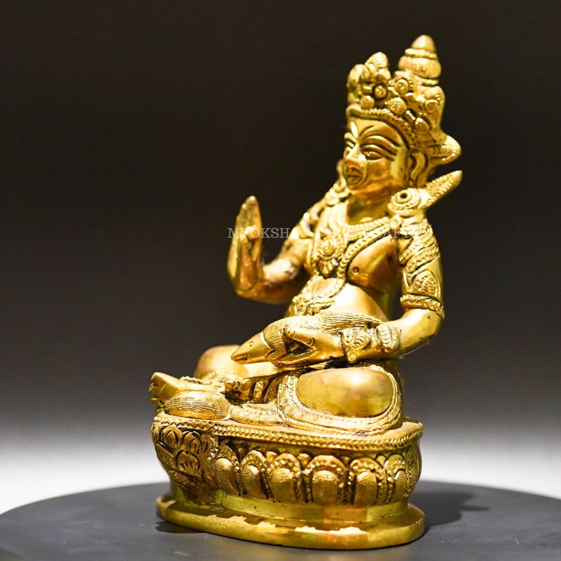 Brass Kubera - Lord of Wealth and Prosperity - 4